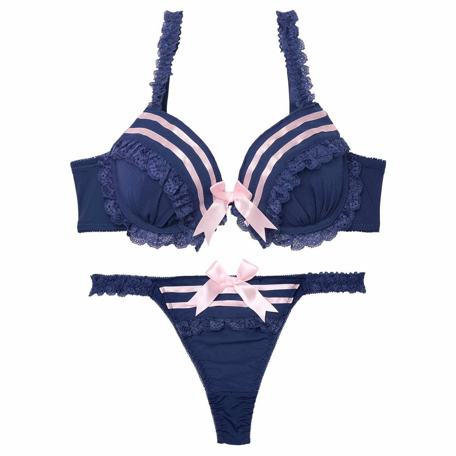 キュートマリンセーラーブラジャー&Tバックショーツ