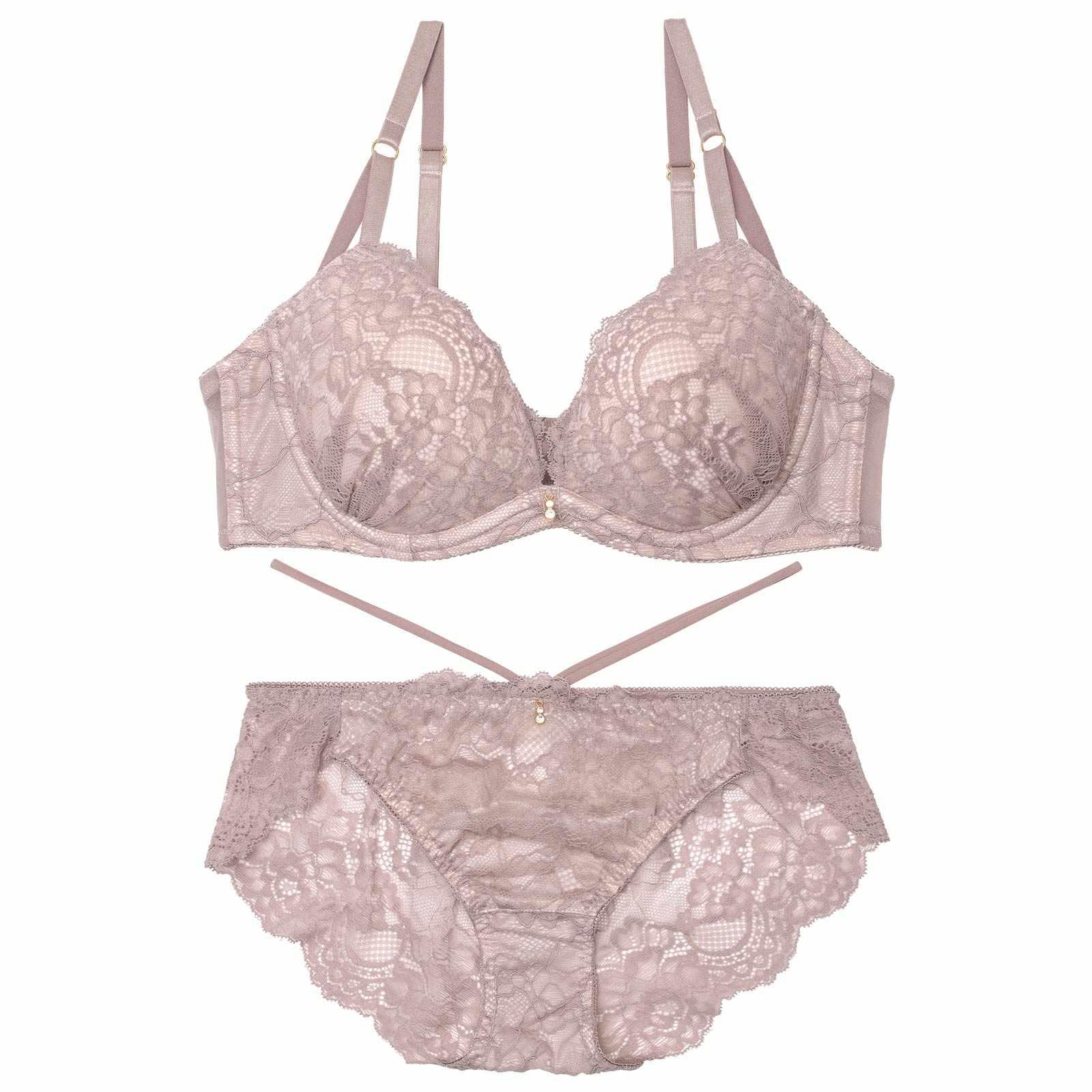 マリアージュコードレースブラジャー&バック透けフルバックショーツ - 【公式】247Lingerie