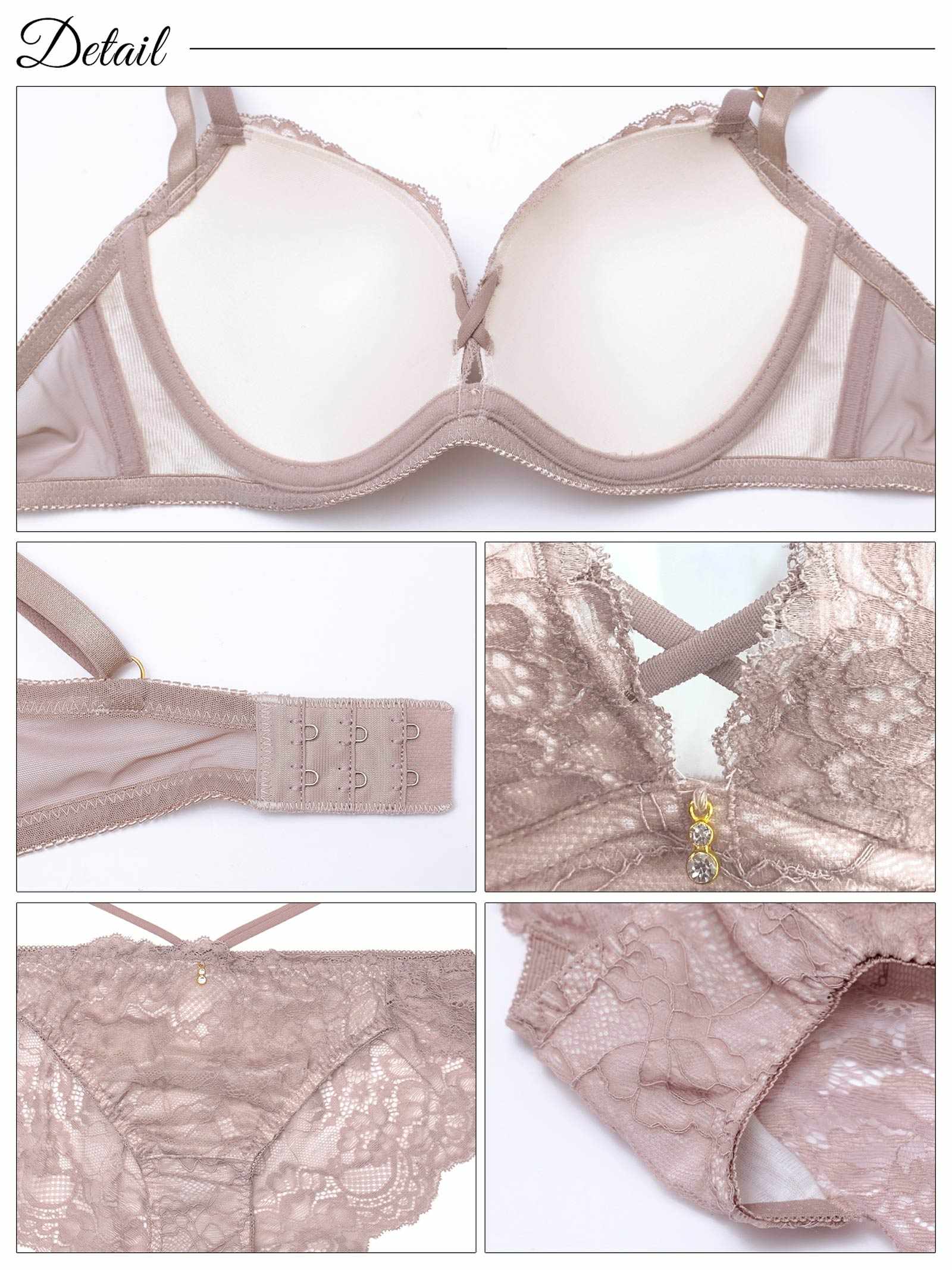 5/14新作!マリアージュコードレースブラジャー&バック透けフルバックショーツ