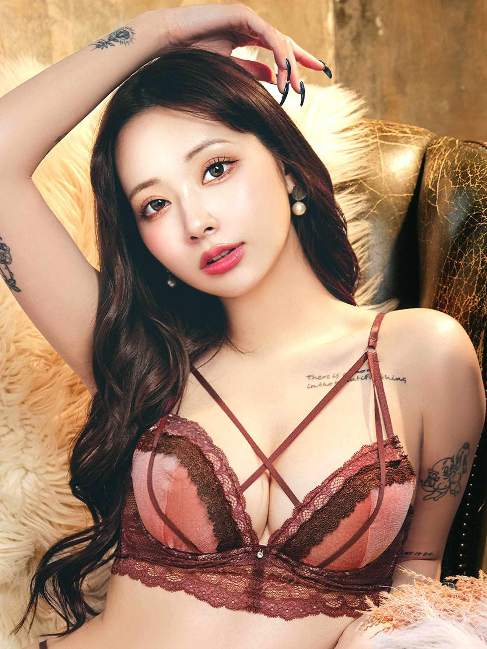 11/12新作!ノーブルベロアコードブラジャー&バック透けフルバックショーツ