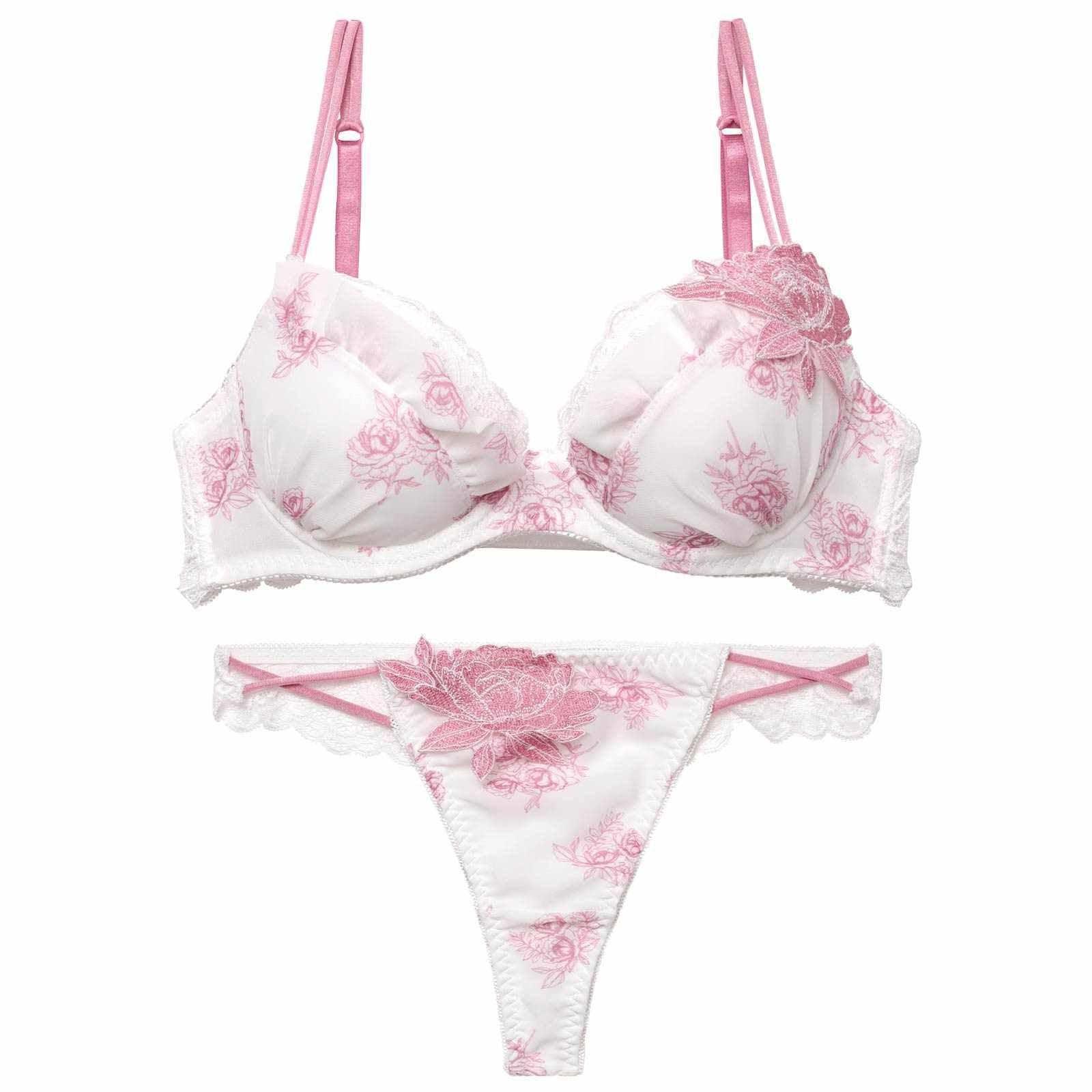 【三上悠亜着用】トワルドジュイブルームブラジャー&バック透けTバックショーツ