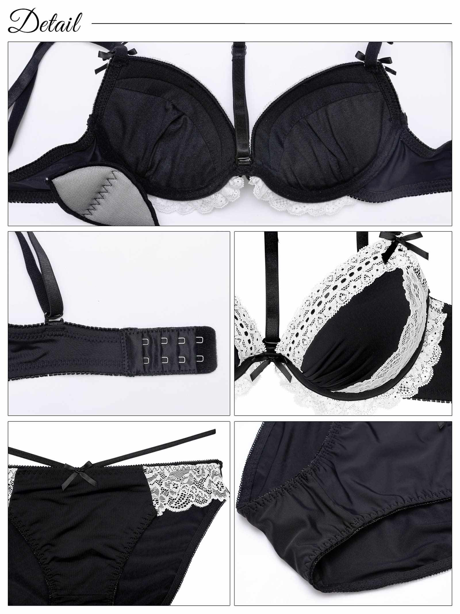 9/19新作!ゴシックレースチョーカーブラジャー&フルバックショーツ
