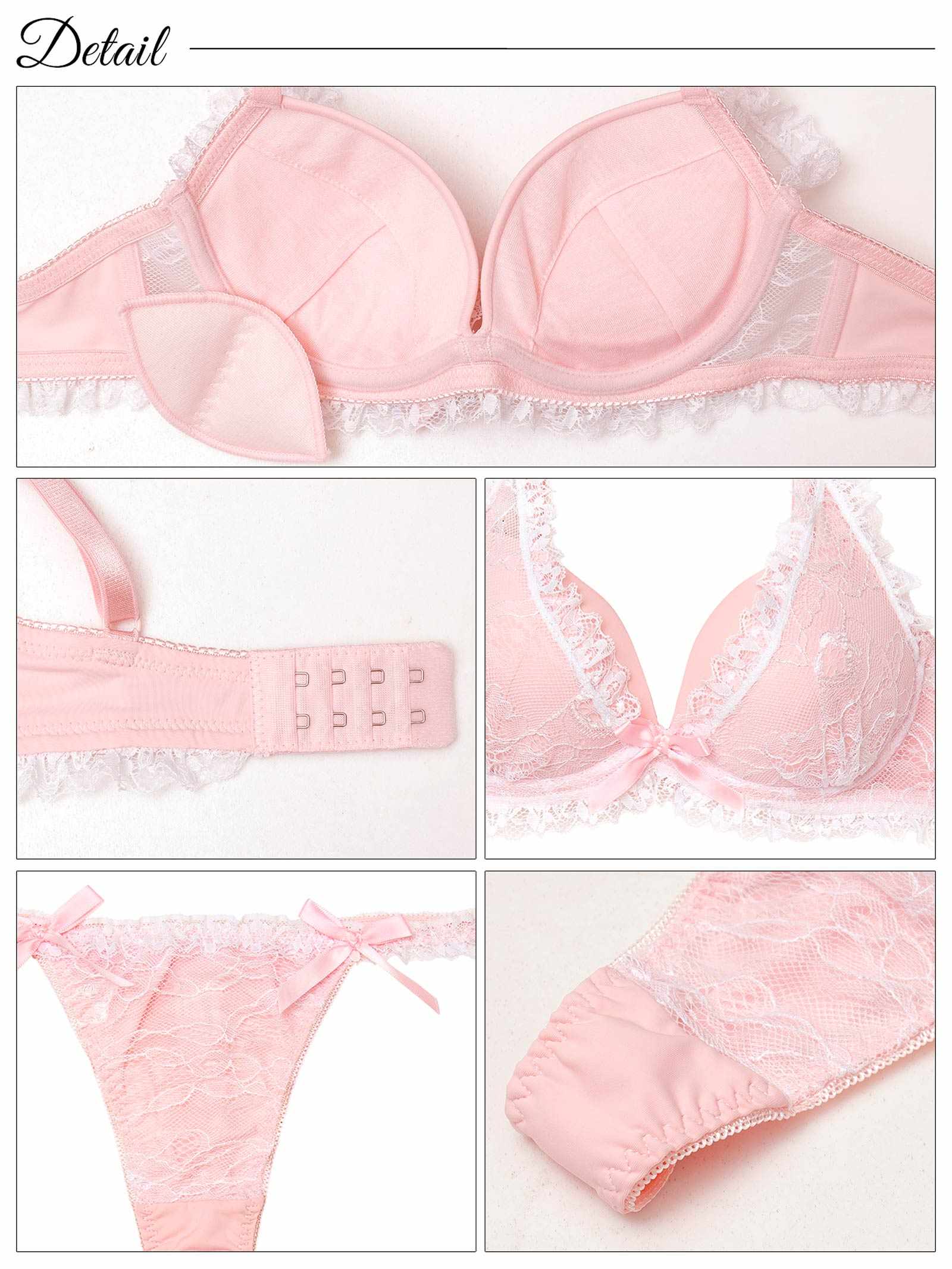 10/13新作!ラブリーパステルフリルブラジャー&Tバックショーツ