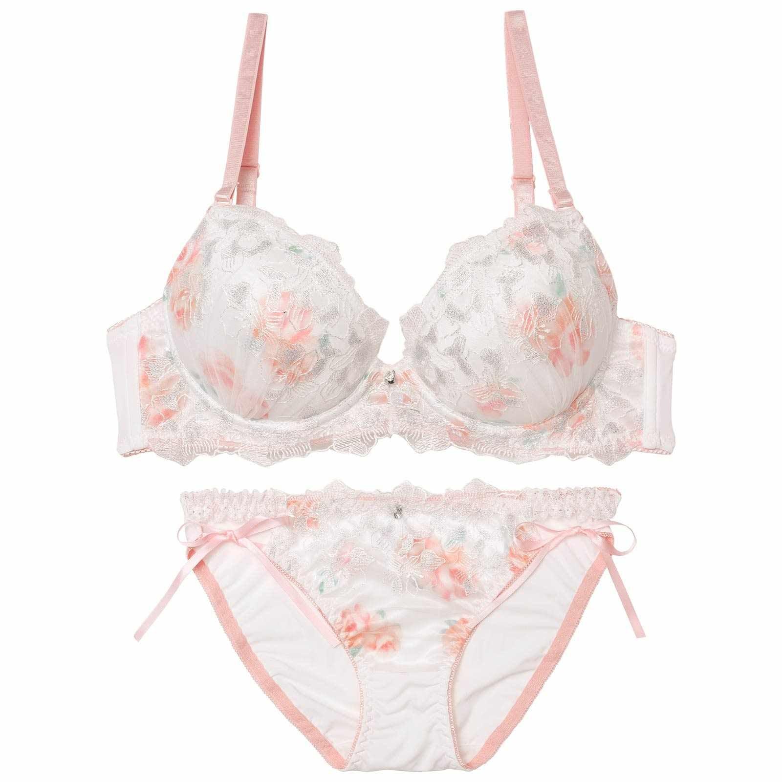 ピュアブロッサムベールブラジャー&フルバックショーツ