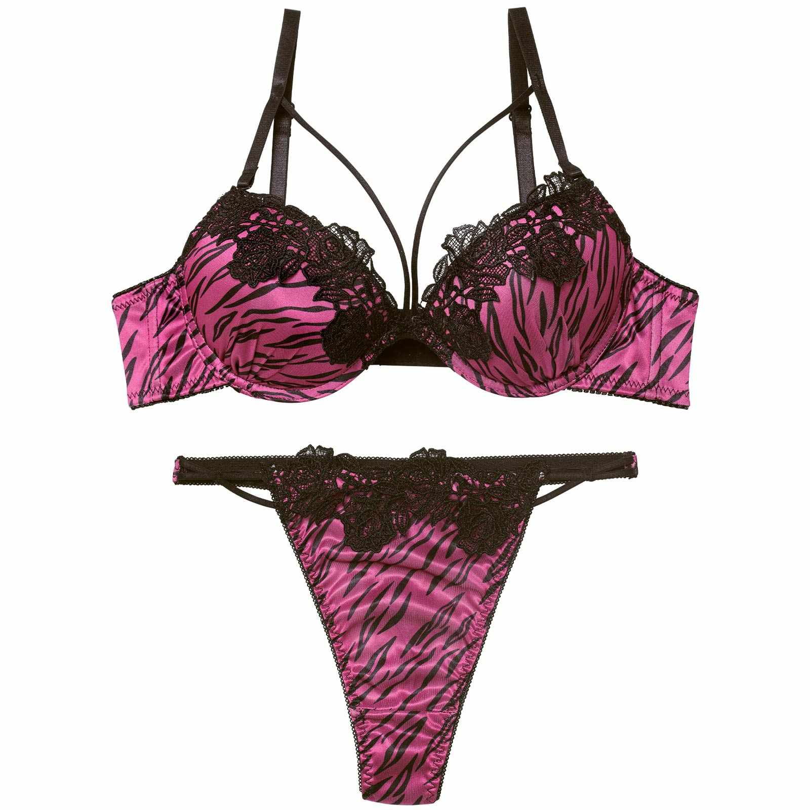 11/26新作!スパイシーゼブラコードブラジャー&Tバックショーツ