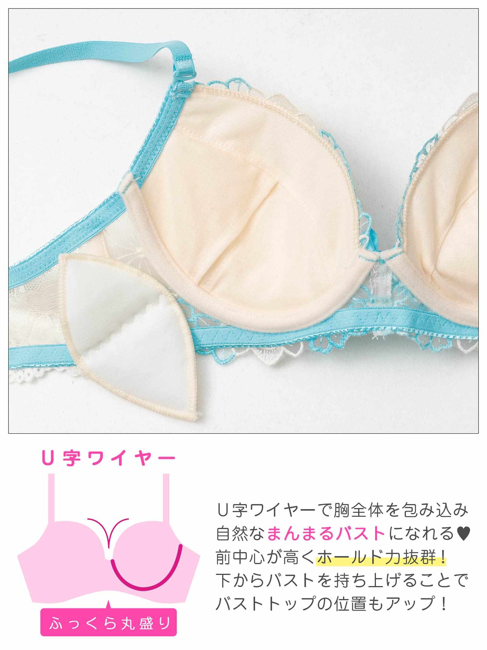 4/6新作!プリティビビットフルールブラジャー&サイド紐バック透けTバックショーツ