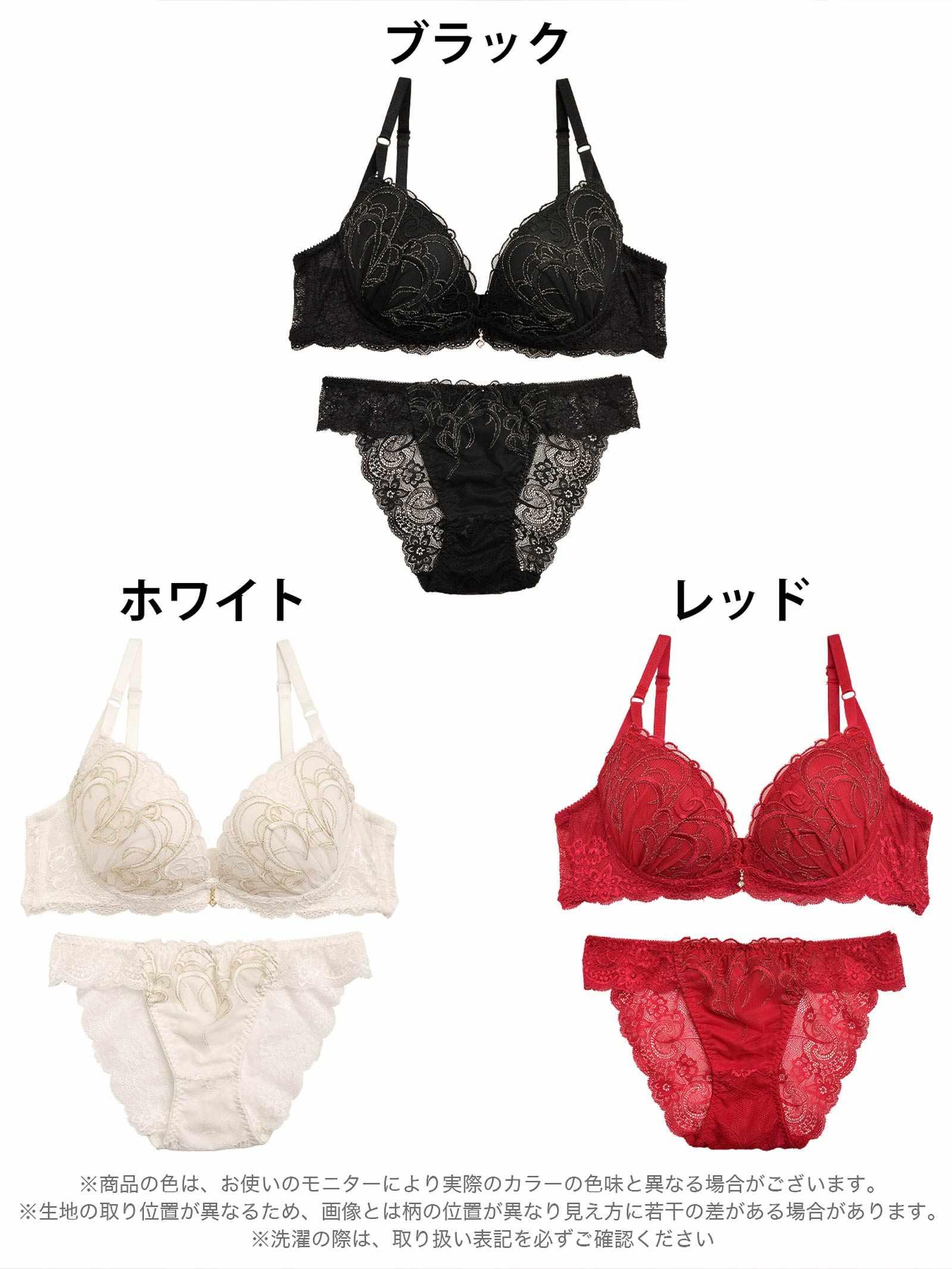 ナチュラルプティエンブロイダリーブラジャー&バック透けフルバックショーツ - 【公式】247Lingerie