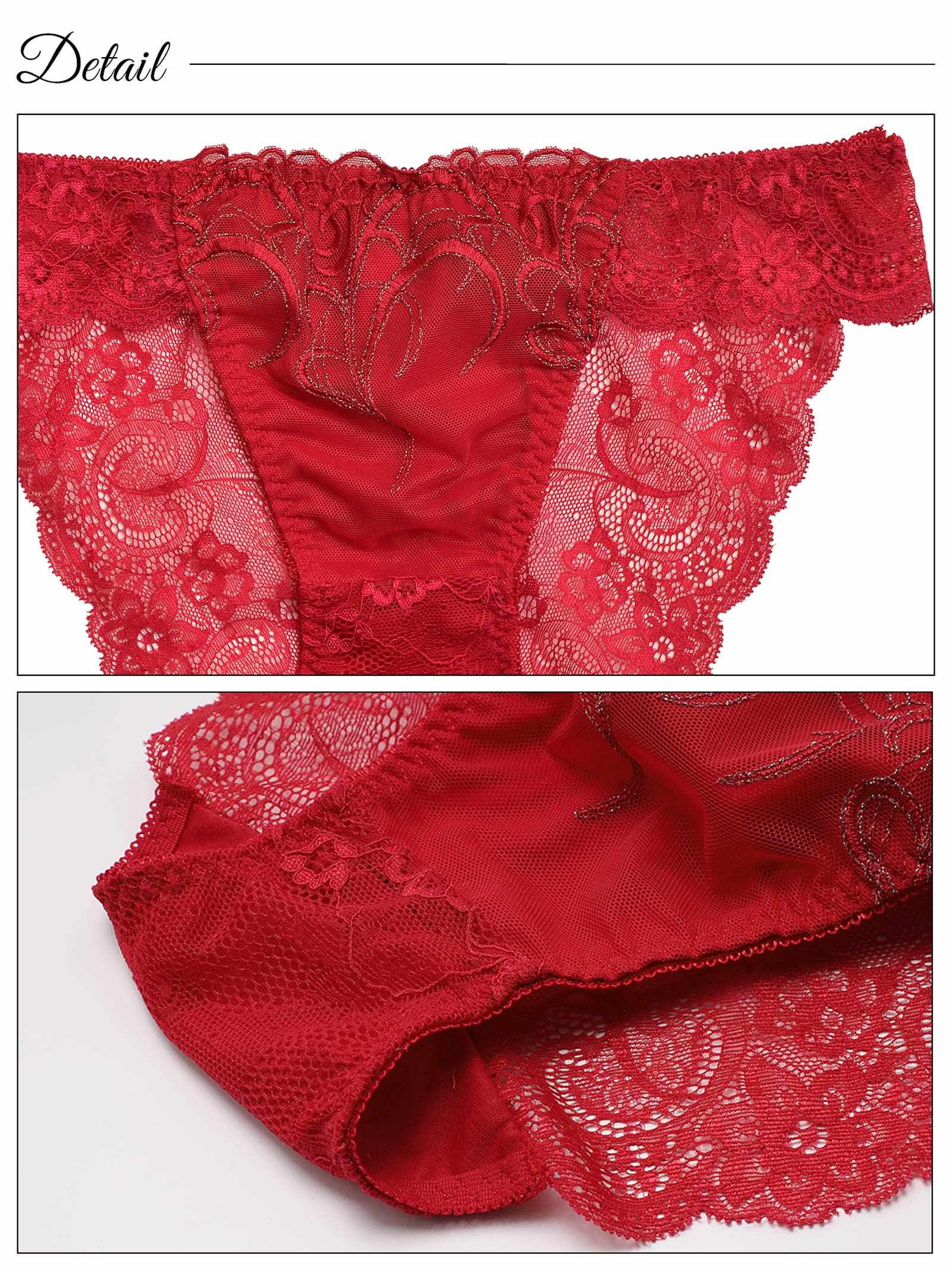 5/19新作!ナチュラルプティエンブロイダリーブラジャー&バック透けフルバックショーツ