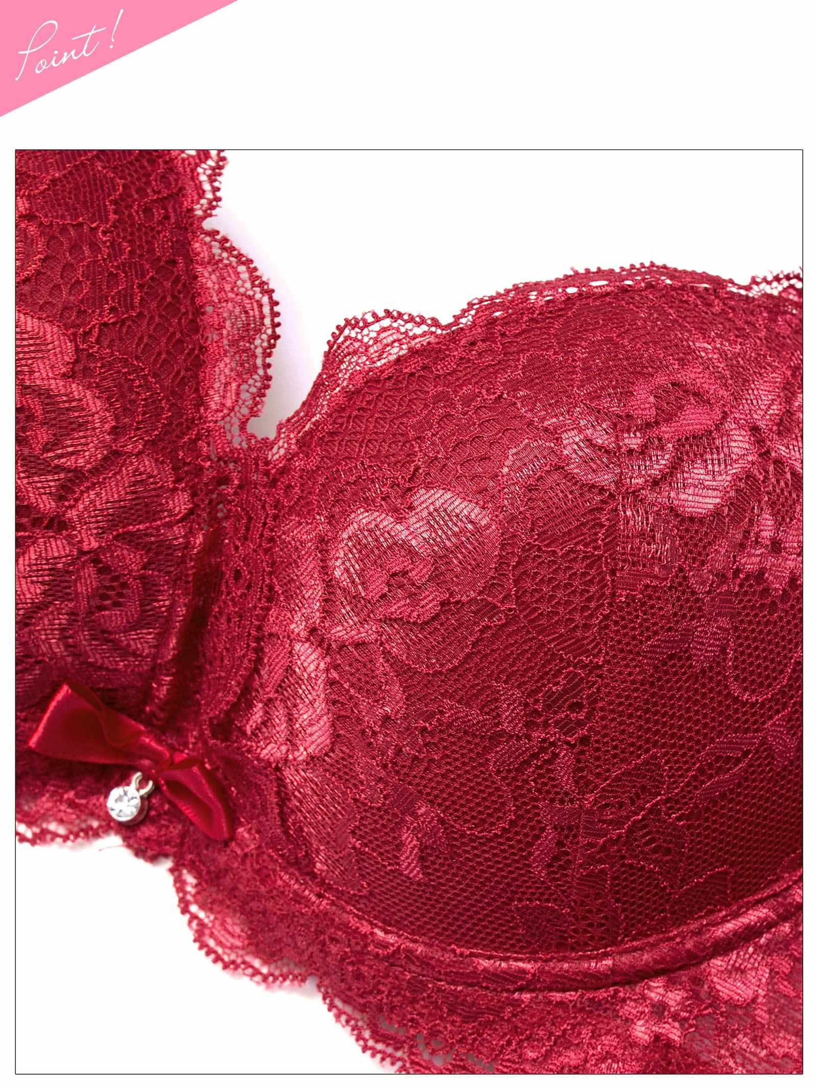 3/9新作!【三上悠亜着用】【3点セット】エレガントカシュクールレースブラジャー&バック透けフルバック&Tバックショーツ