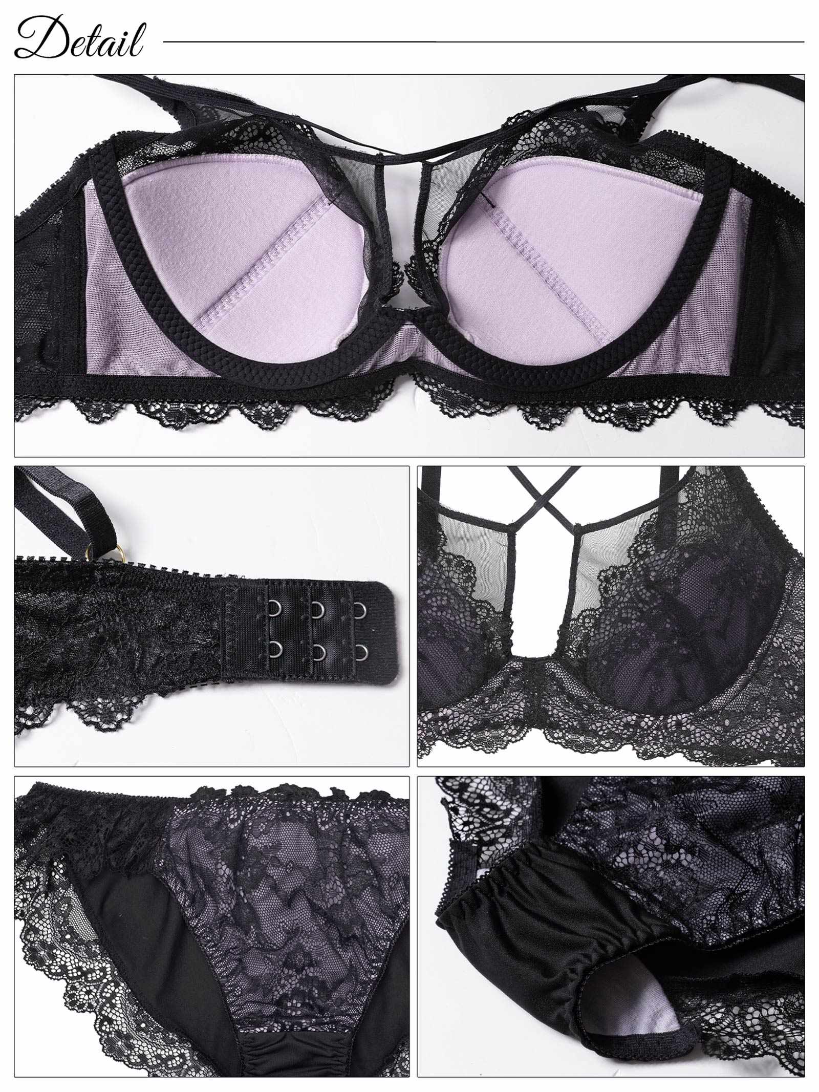 8/11新作!リュクスシアークロスブラジャー&フルバックショーツ