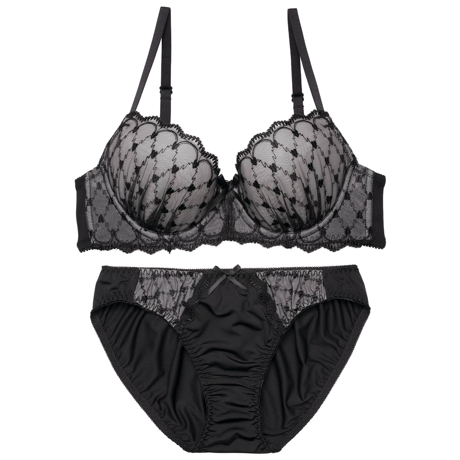 1/16新作!スウィートハートチャーミーブラジャー&フルバックショーツ