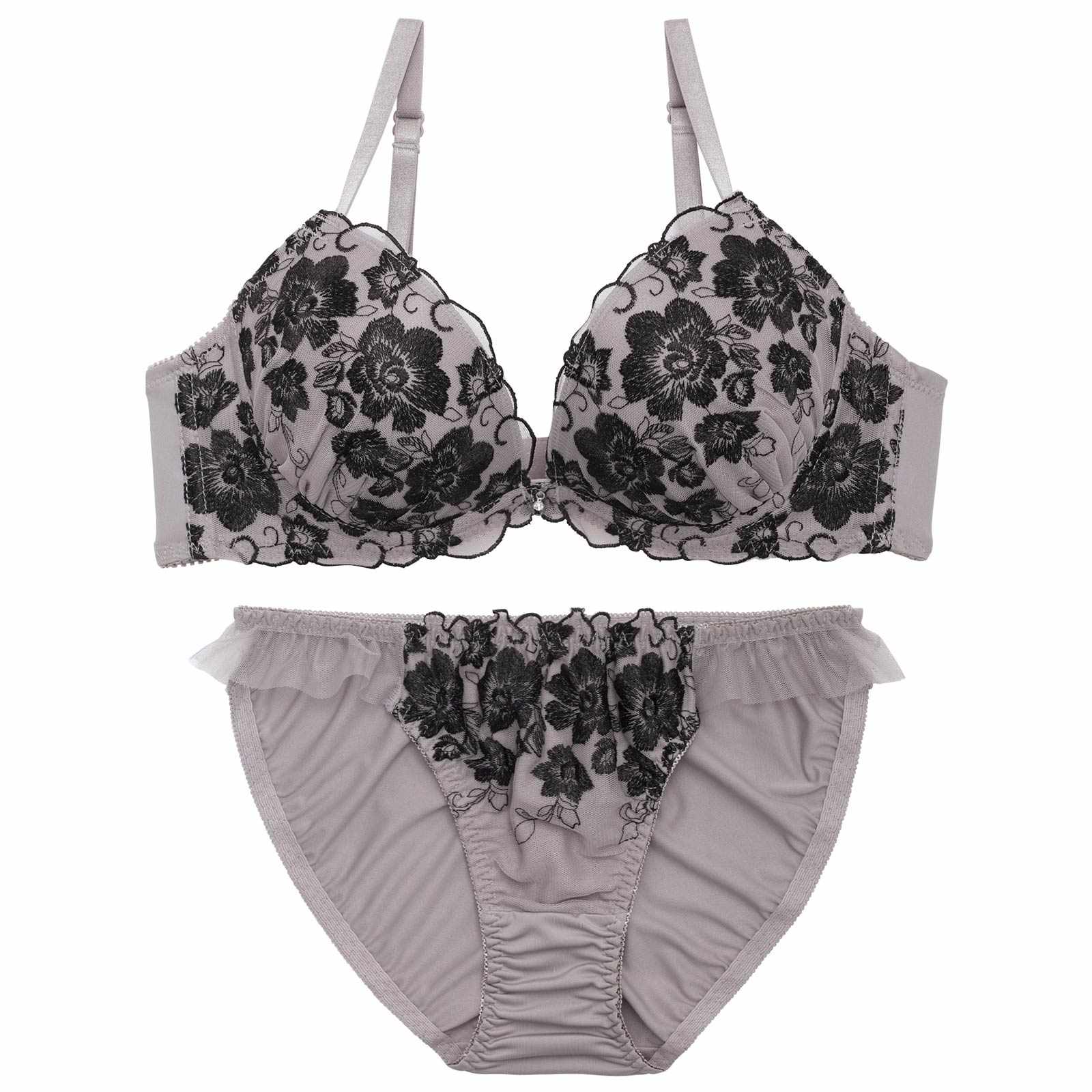 4/13新作!リッチディープローズブラジャー&フルバックショーツ