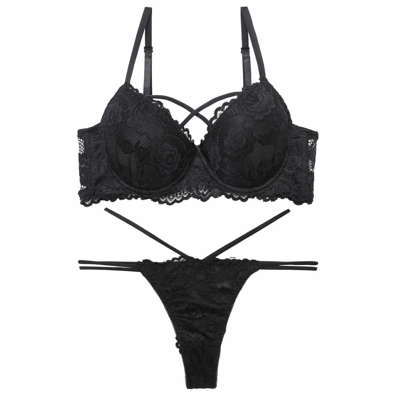 1/22再販!【三上悠亜着用】【EFサイズ】ローズレーシィストリング育乳脇高ブラジャー&バック透けTバックショーツ - 【公式】247Lingerie