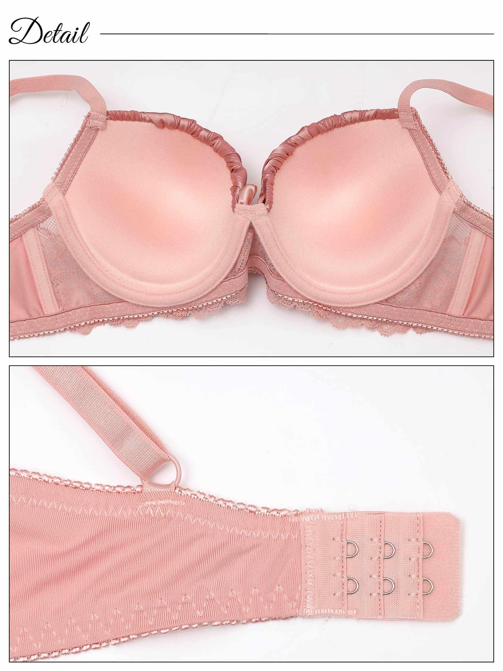 シャイニーストライプレースブラジャー&フルバックショーツ - 【公式】247Lingerie