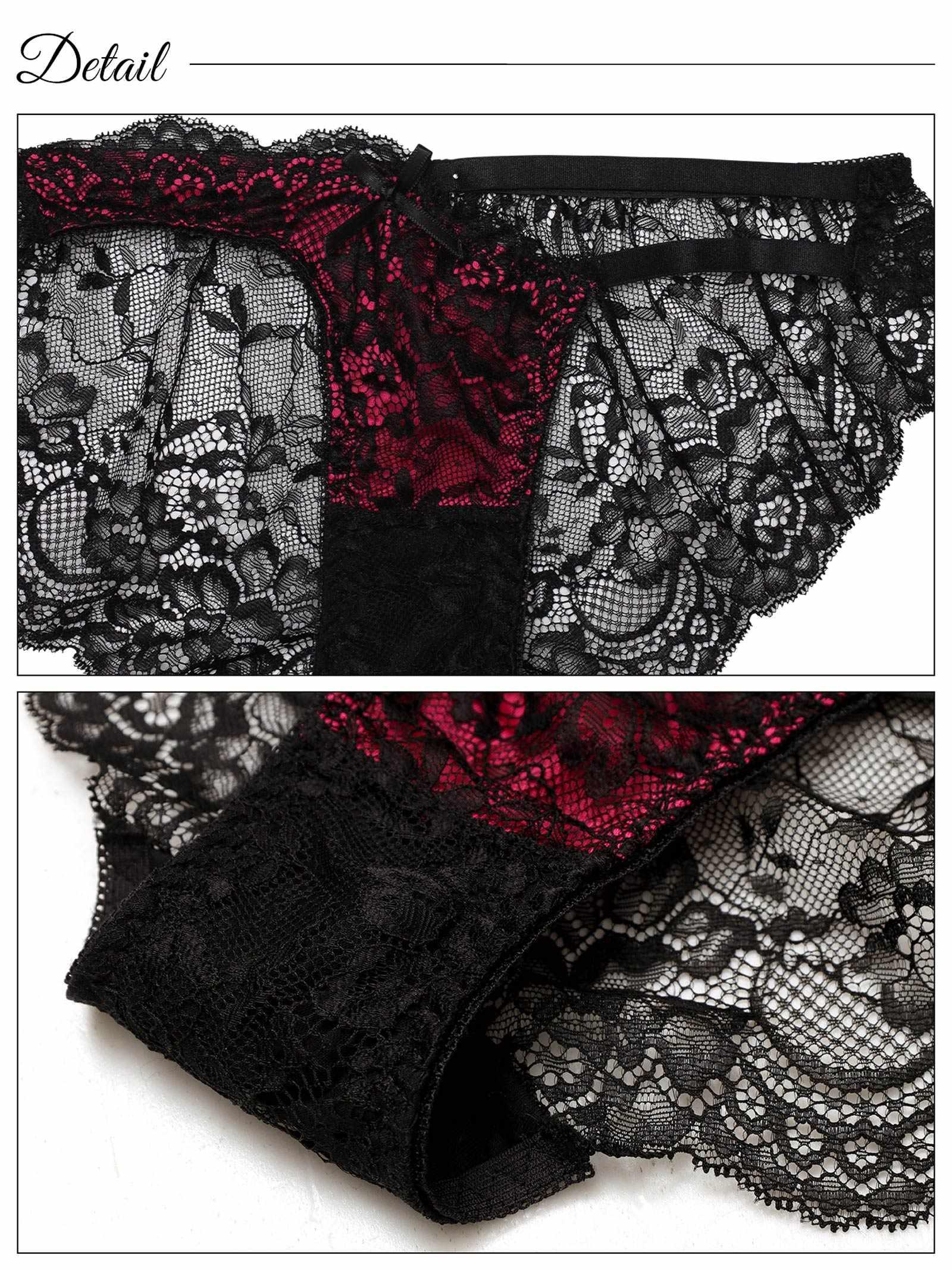 【EFサイズ】センシュアルネオンリングコードブラジャー&バック透けフルバックショーツ - 【公式】247Lingerie