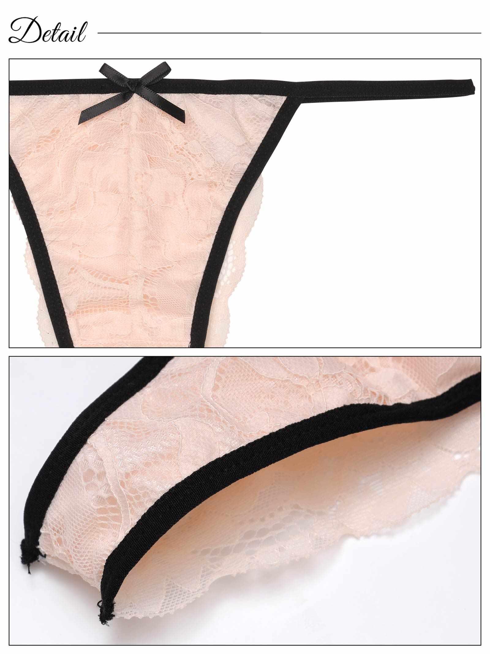 【EFサイズ】パイピングクロスレーシィブラジャー&バック透けTバックショーツ - 【公式】247Lingerie