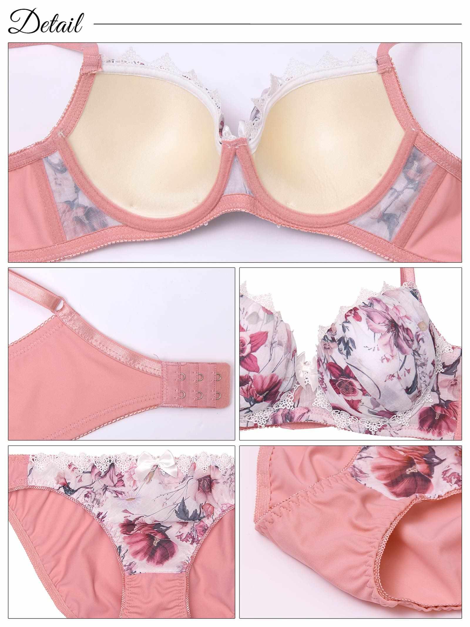 6/25新作!ヘブンリーフルール育乳脇高ブラジャー&フルバックショーツ