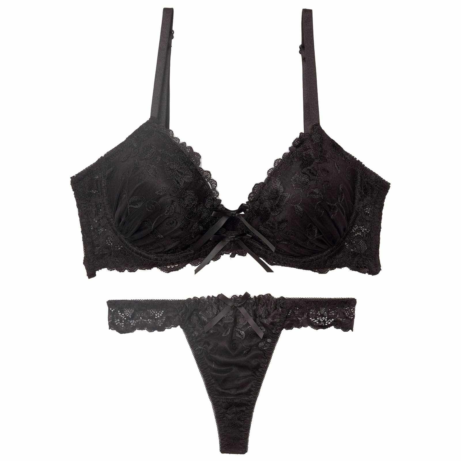 【三上悠亜着用】ブロッサムコードリボン育乳脇高ブラジャー&バック透けTバックショーツ