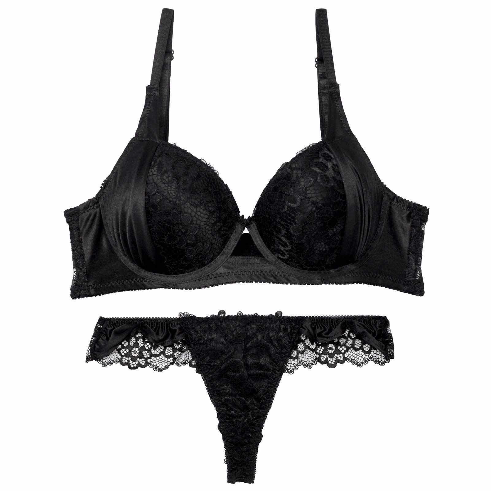 【三上悠亜着用】ノーブルレーシィホール育乳脇高ブラジャー&バック透けTバックショーツ