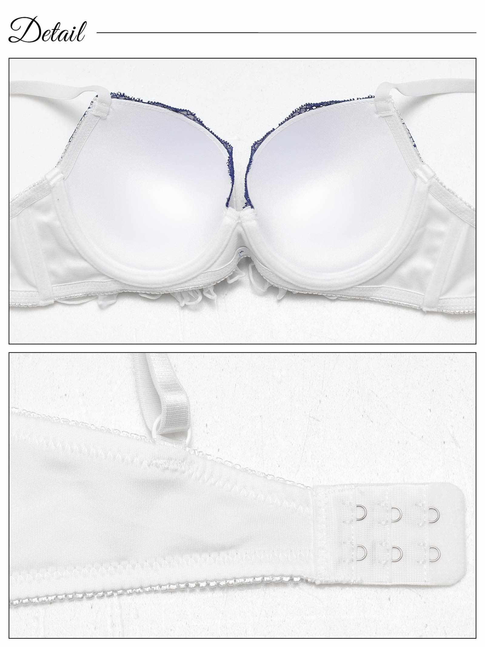 9/12新作!エアリーフリルレースブラジャー&フルバックショーツ