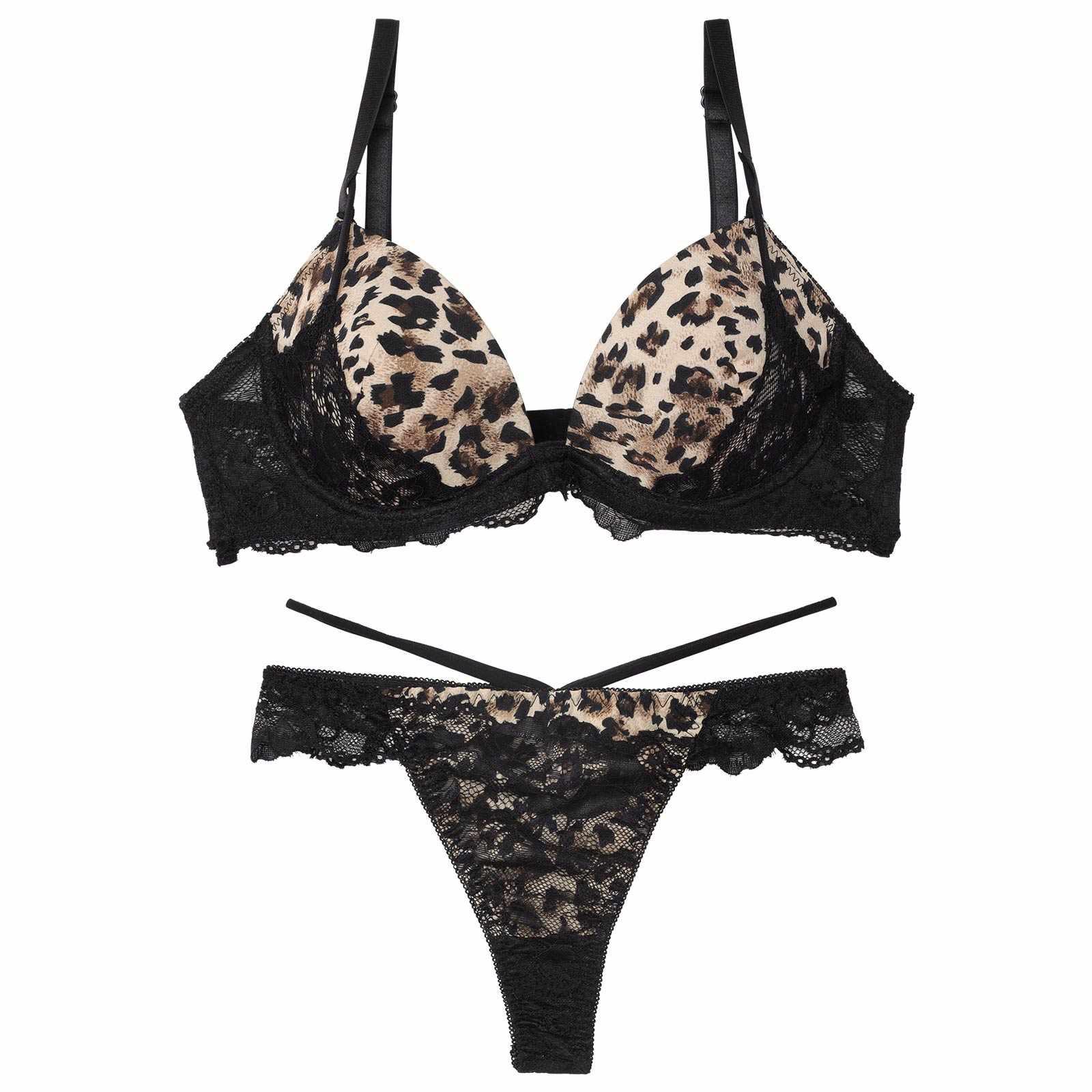 ビターアニマルレーシィブラジャー&バック透けTバックショーツ