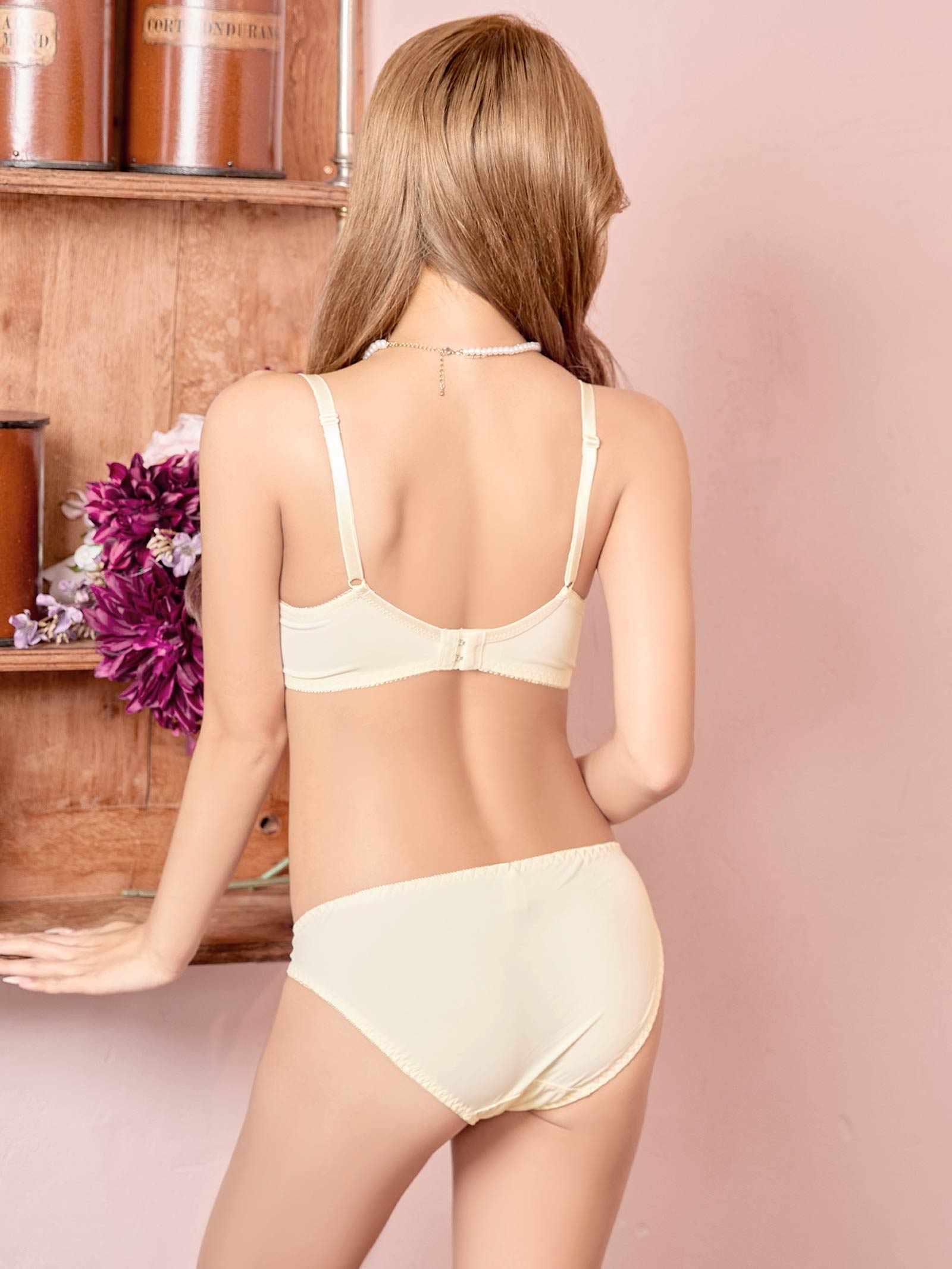 1/12新作!ロージーフルールレース育乳脇高ブラジャー&フルバックショーツ - 【公式】247Lingerie