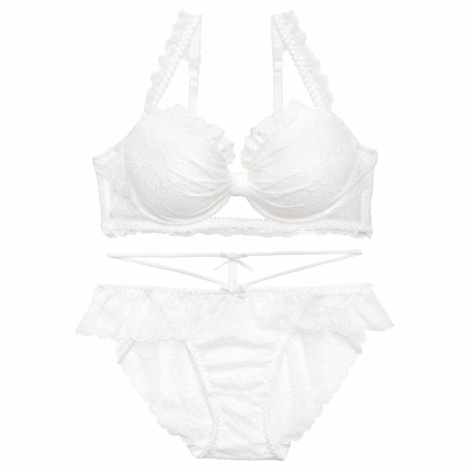 4/22新作!【かとゆり着用】ドーリーリボンコードブラジャー&バック透けフルバックショーツ