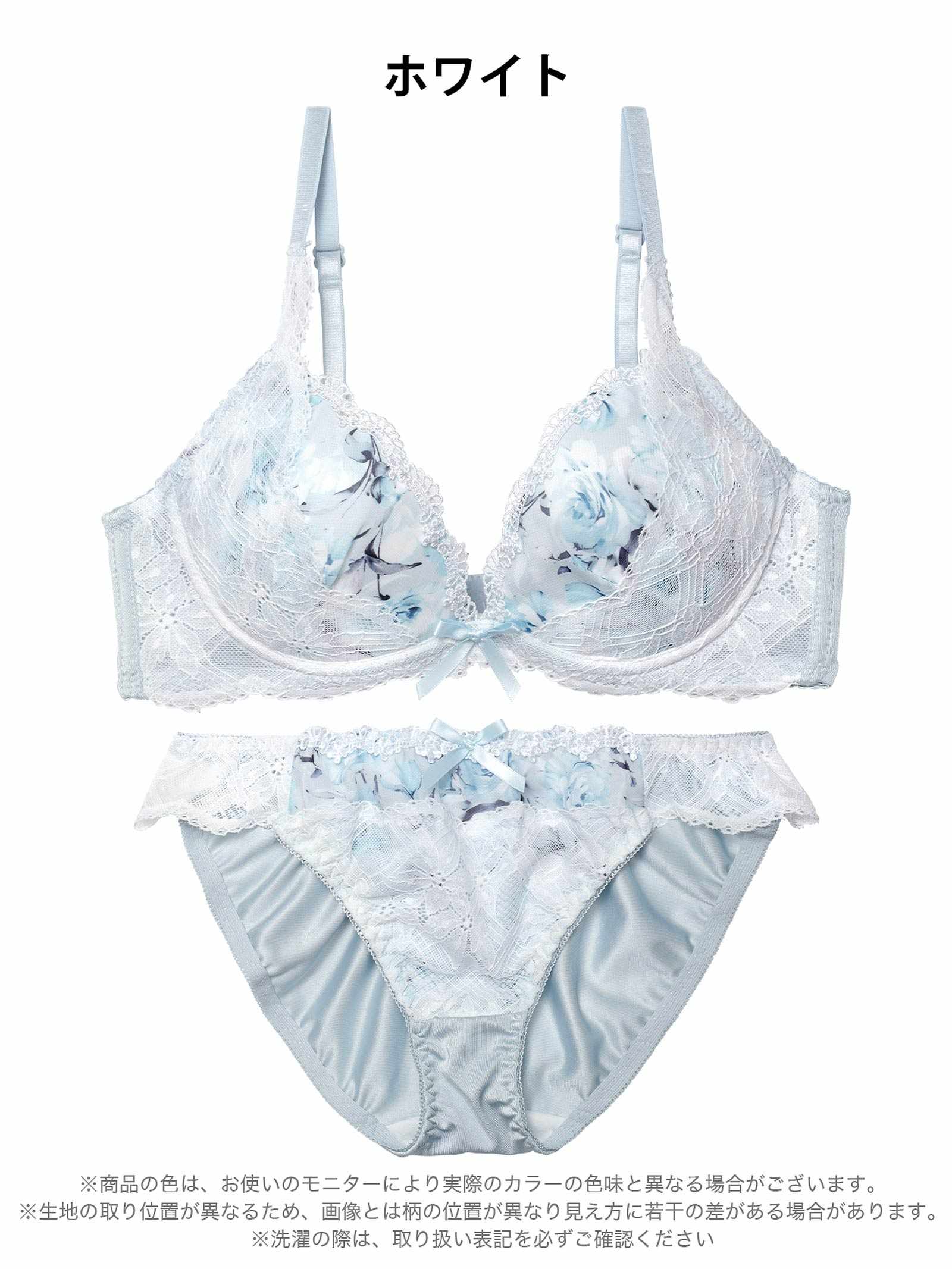 2/18新作!ピュアローズヴェールブラジャー&フルバックショーツ