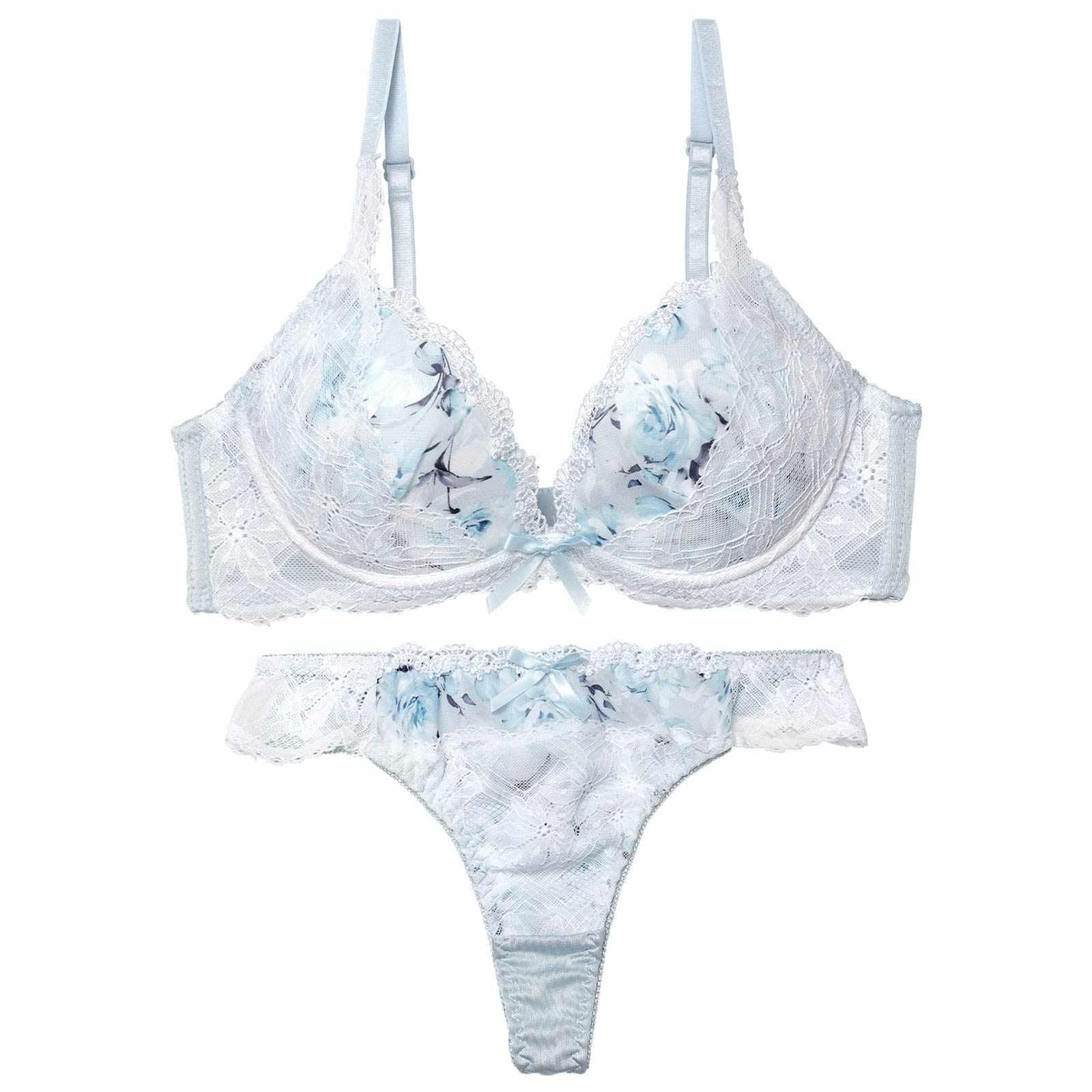 ピュアローズヴェールブラジャー&Tバックショーツ