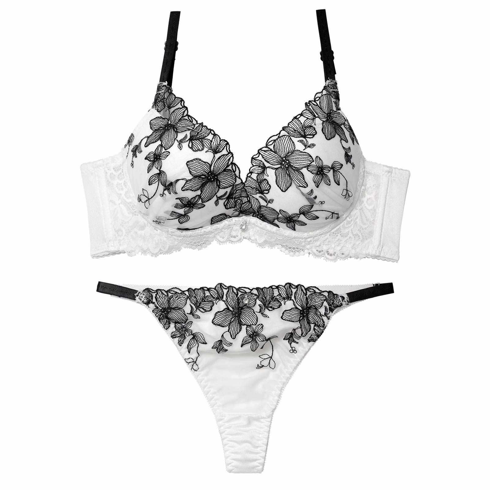 ミステリアスシアーブルーム育乳脇高ブラジャー&Tバックショーツ