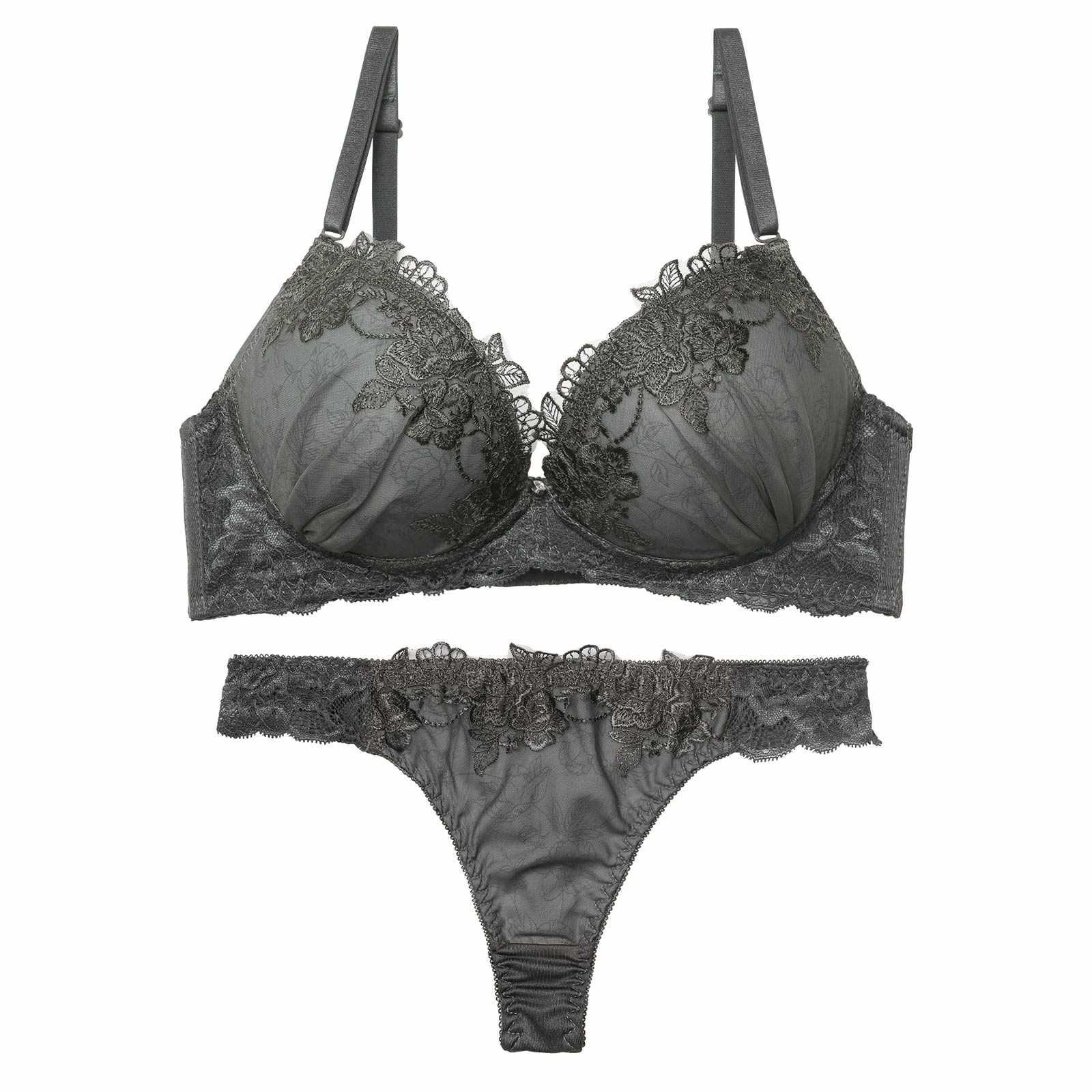 2/13新作!【三上悠亜着用】ブロッサムダークレースブラジャー&Tバックショーツ