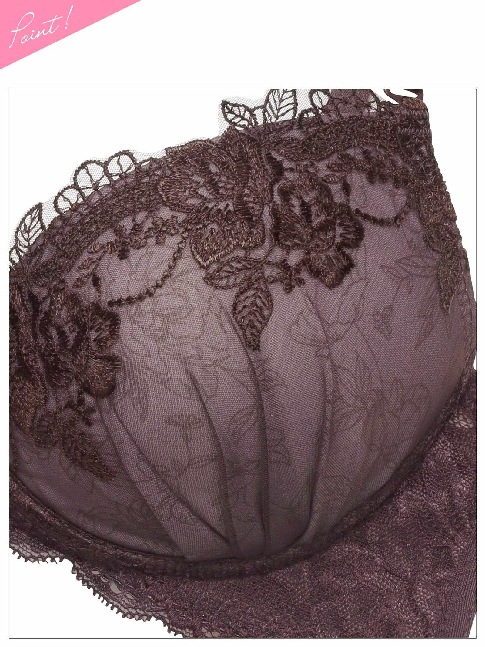 2/13新作!【三上悠亜着用】ブロッサムダークレースブラジャー&Tバックショーツ