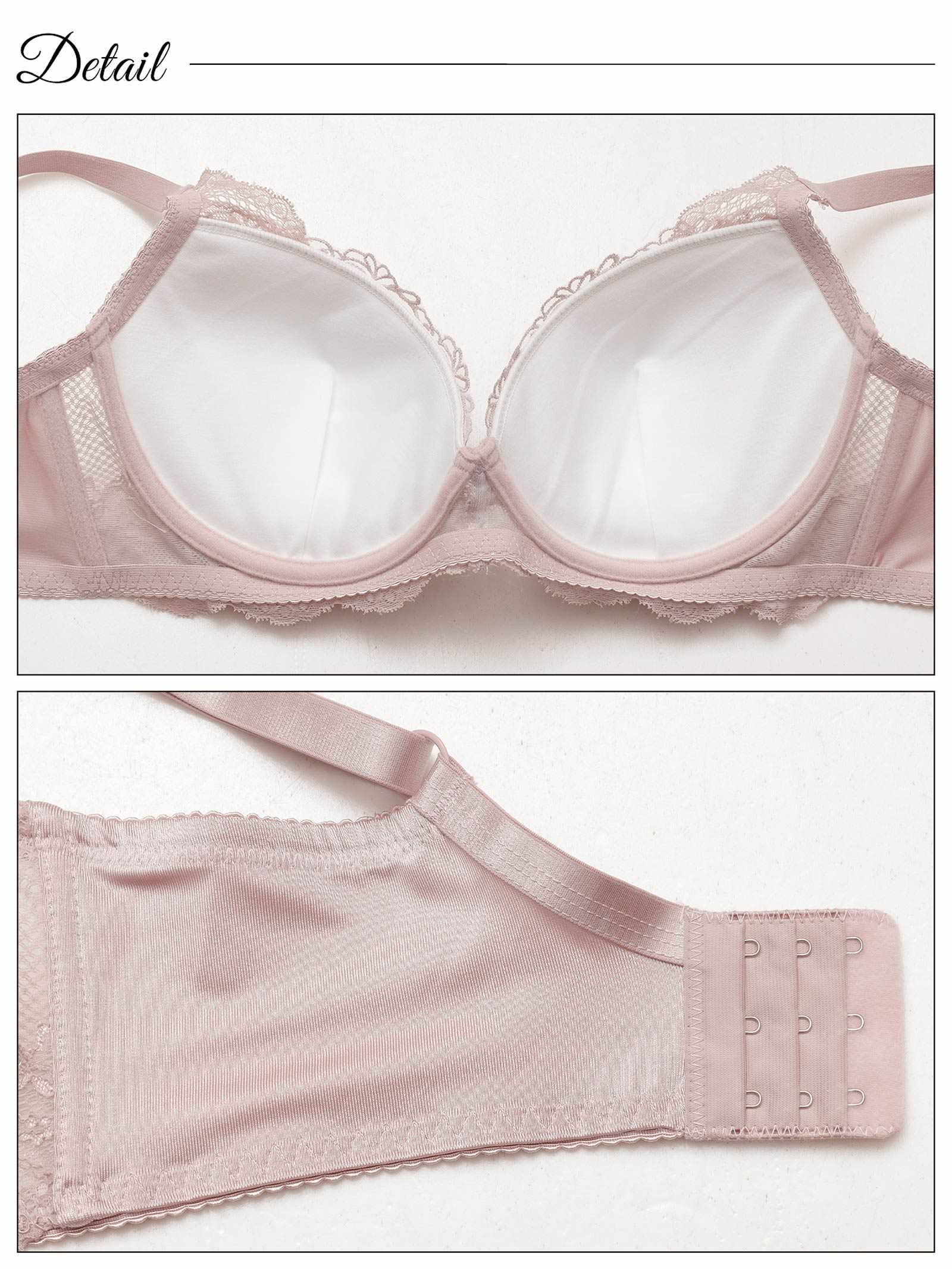 9/22新作!【EFサイズ】グレイスフラワーアイビー育乳脇高ブラジャー&フルバックショーツ