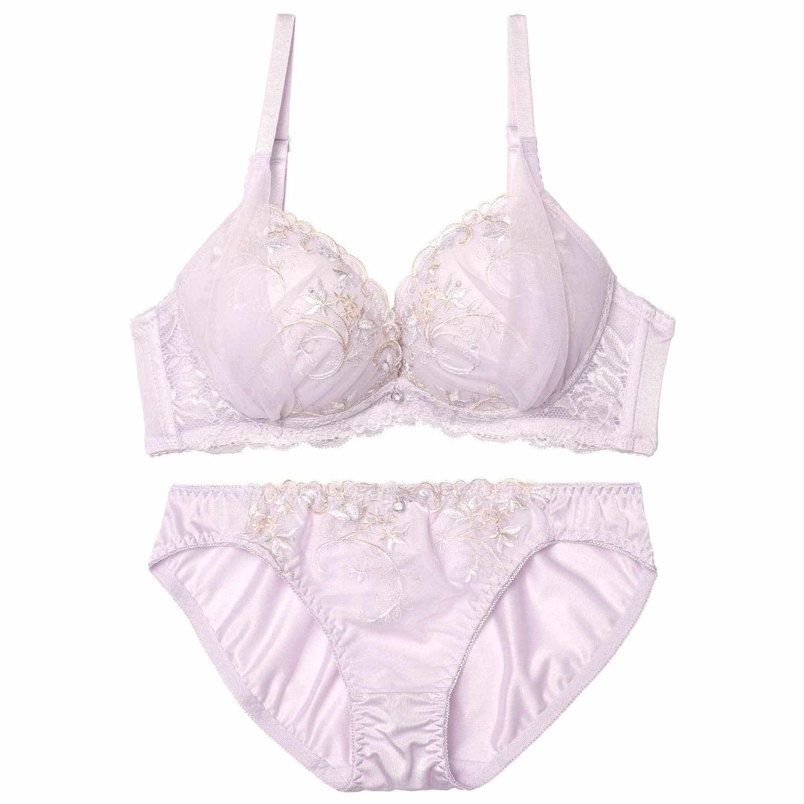 ルミエールフローラブラジャー&フルバックショーツ