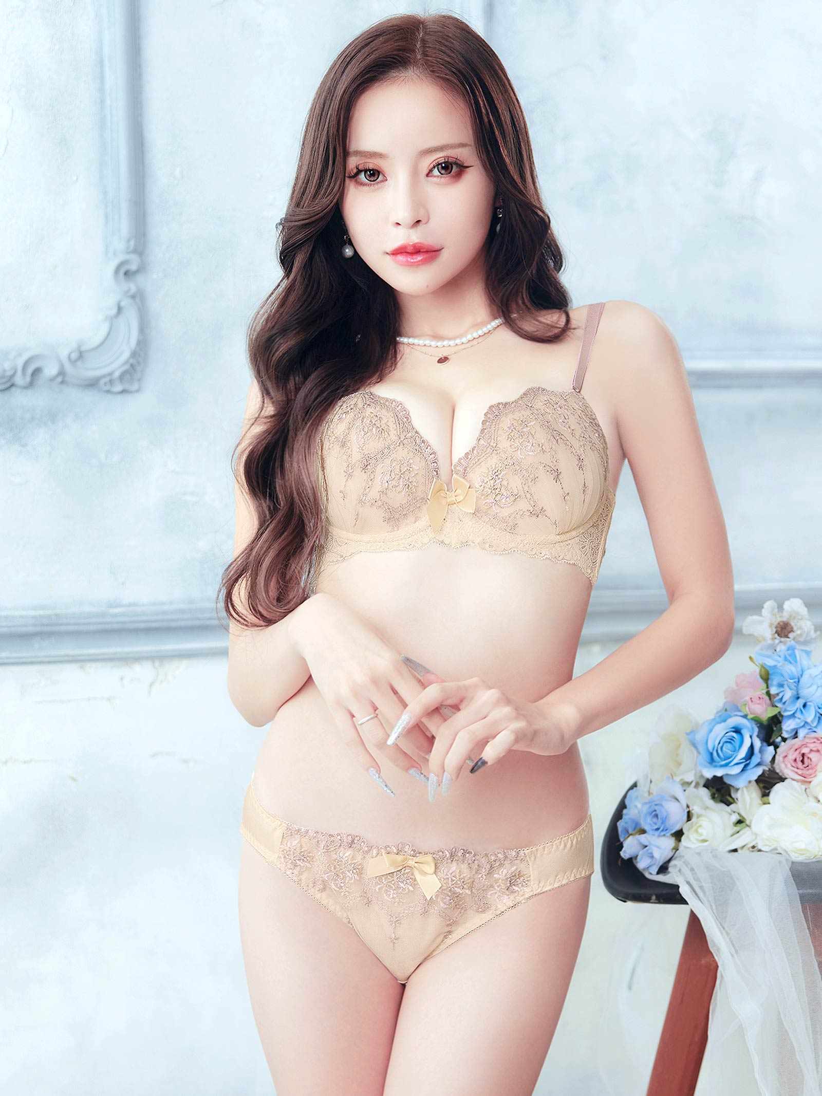 12/26新作!マルチフラワーアーチブラジャー&フルバックショーツ