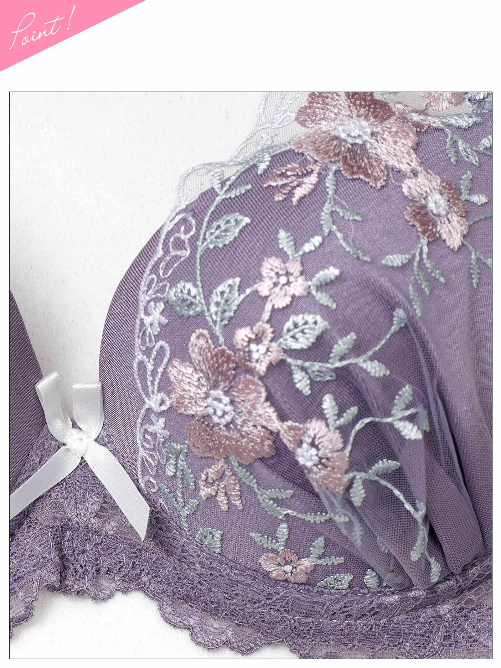 2/16新作!スウィートシアーフルールブラジャー&フルバックショーツ