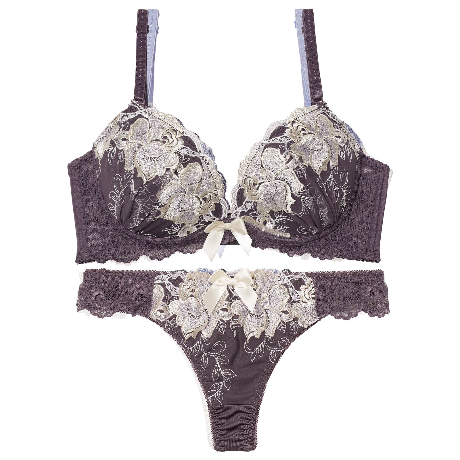 4/15新作!【三上悠亜着用】ロイヤルローズブロッサム育乳脇高ブラジャー&Tバックショーツ