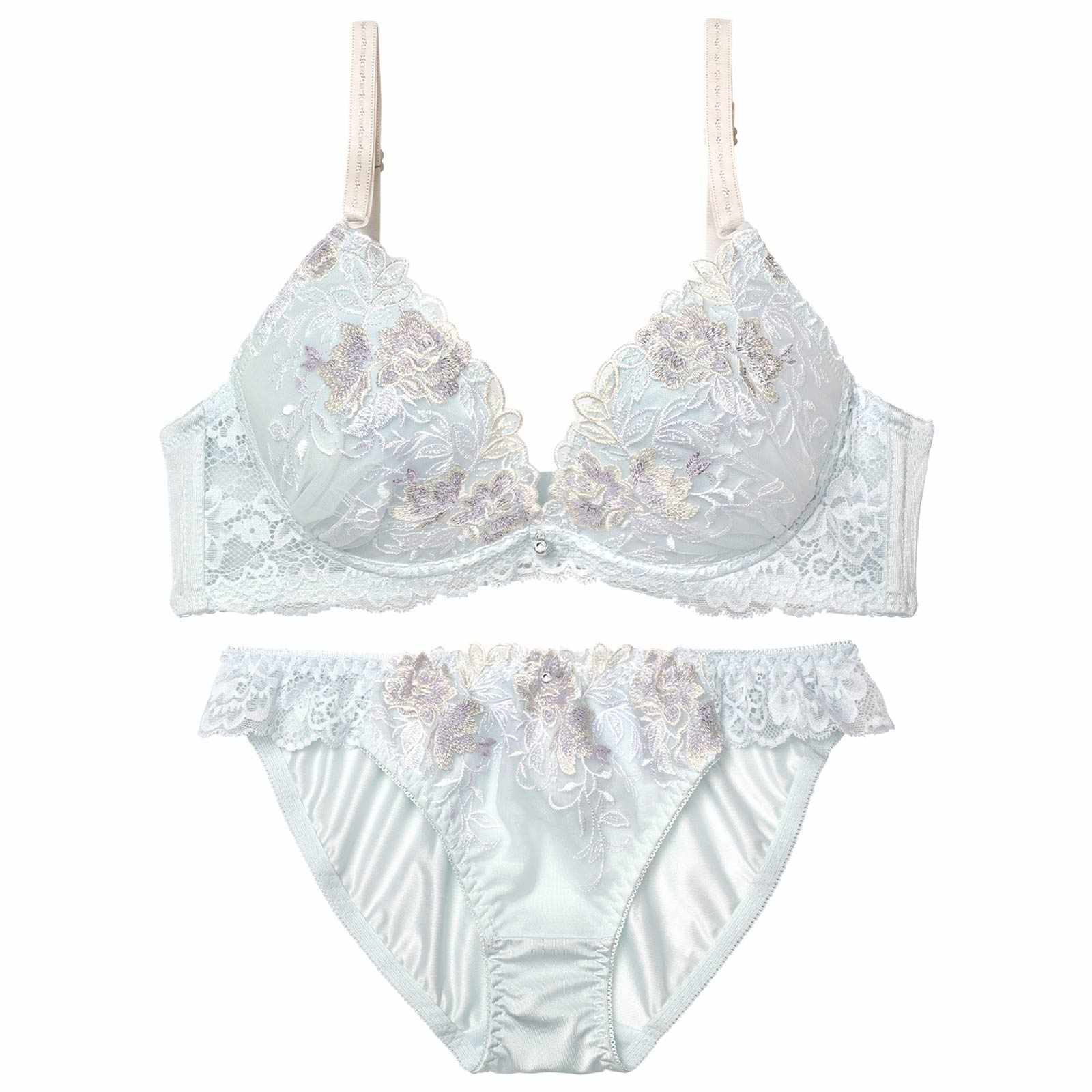 4/14再販!ルミエールフルールレーシィブラジャー&フルバックショーツ