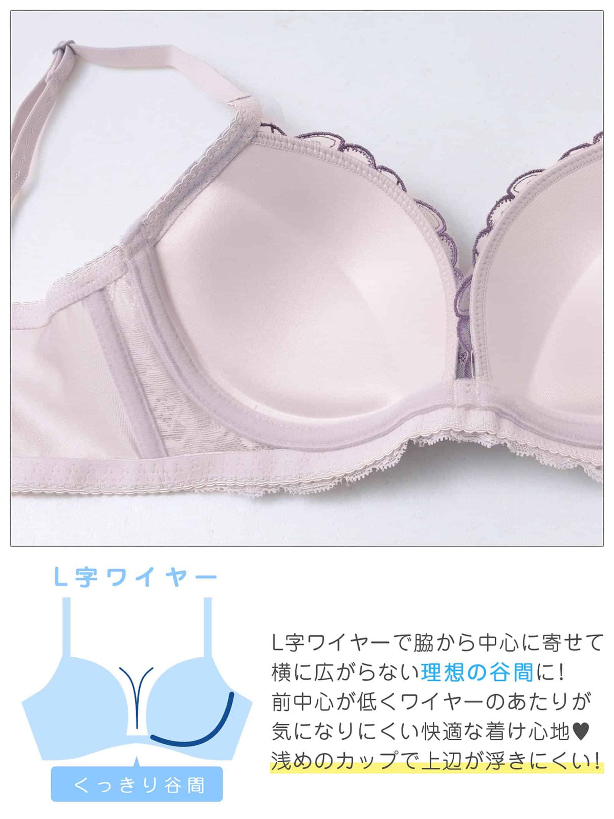 9/28新作!ダスティチュールブルーム育乳脇高ブラジャー&フルバックショーツ