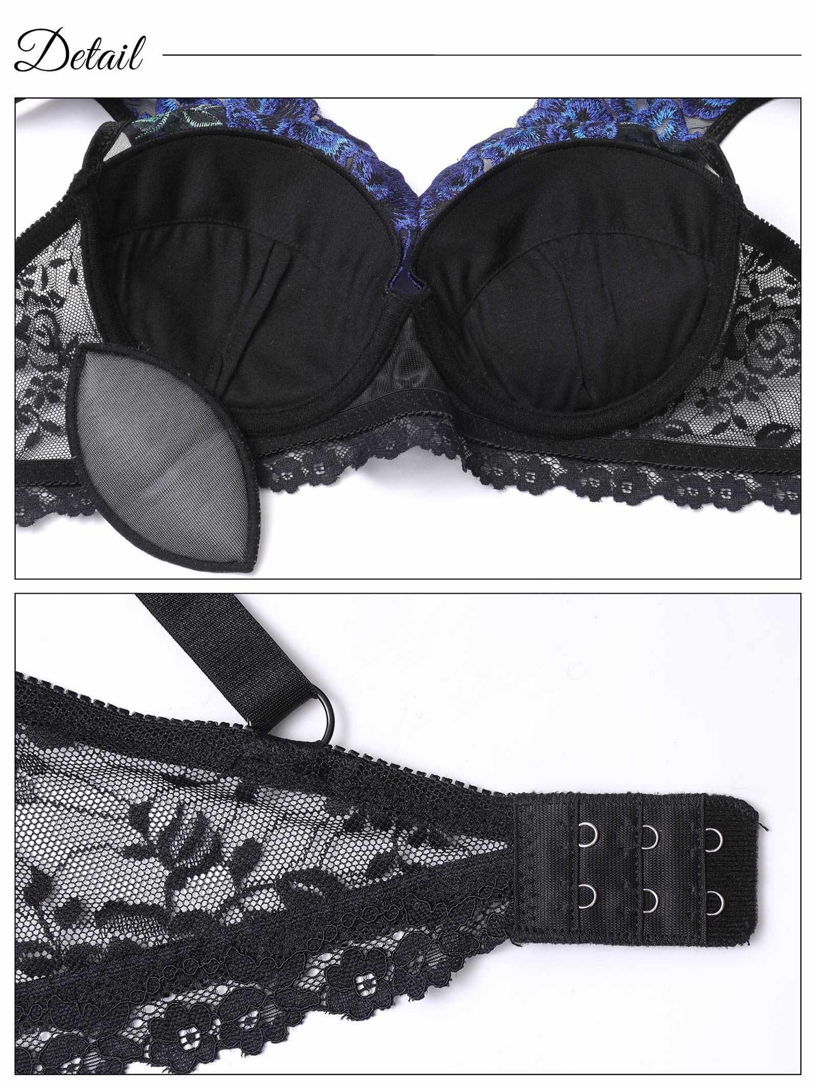 ゴージャスビビットローズブラジャー&バック透けフルバックショーツ - 【公式】247Lingerie