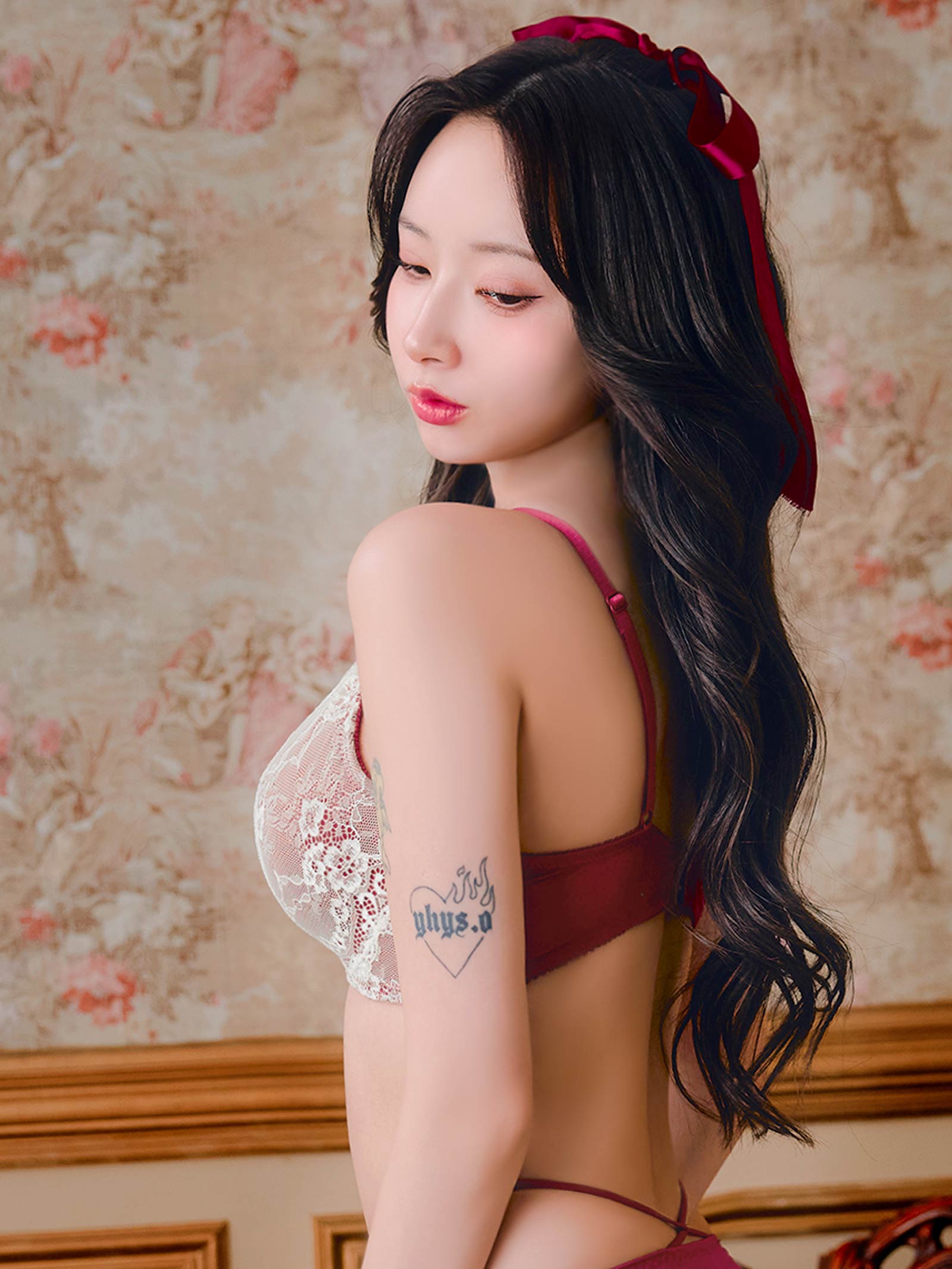 12/10新作!【3点セット】【EFサイズ】レーシィエレガントコード育乳脇高ブラジャー&フルバック&Tバックショーツ