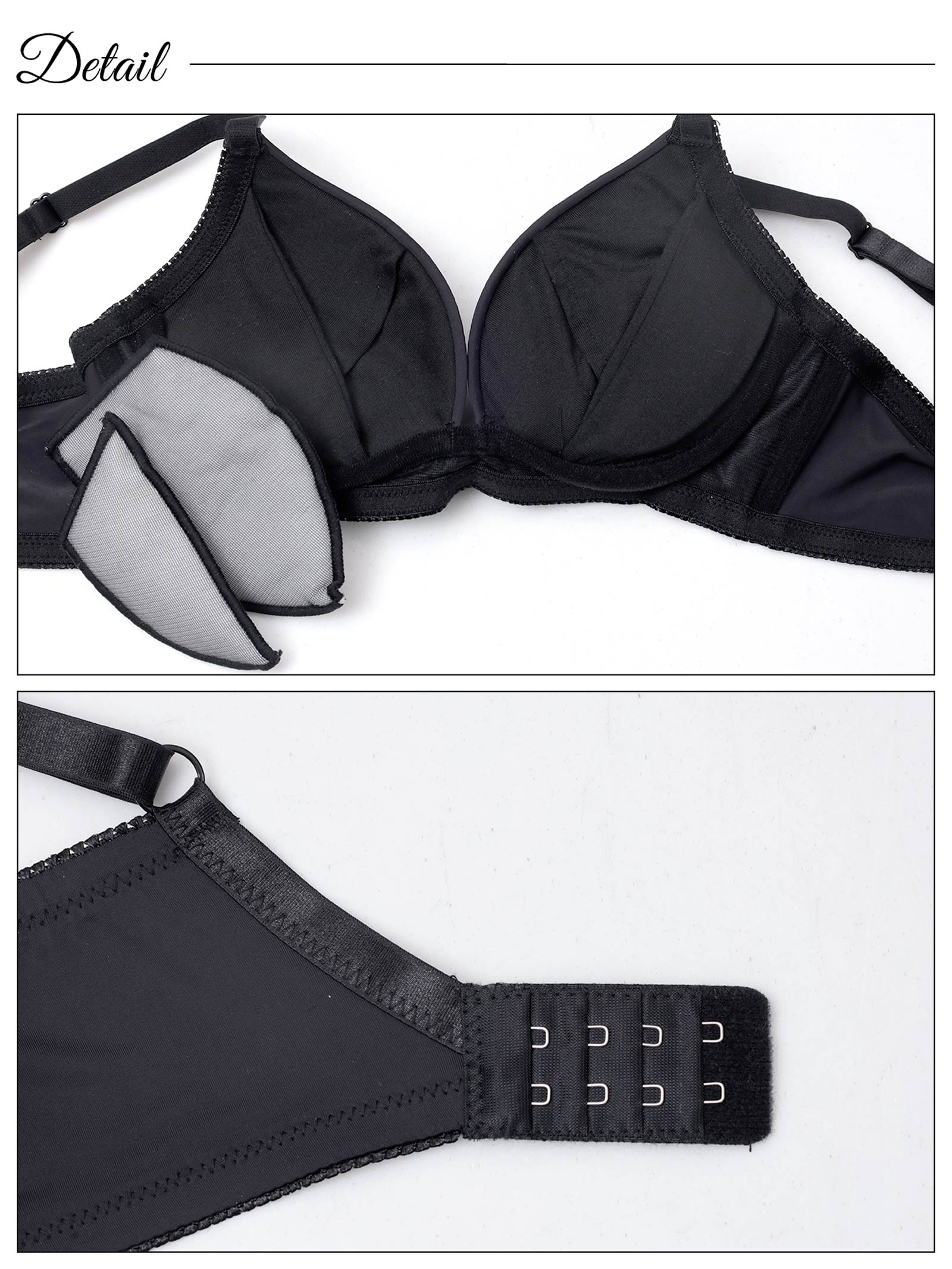 【ノンワイヤー】シームレスグラマラスブラジャー&フルバックショーツ