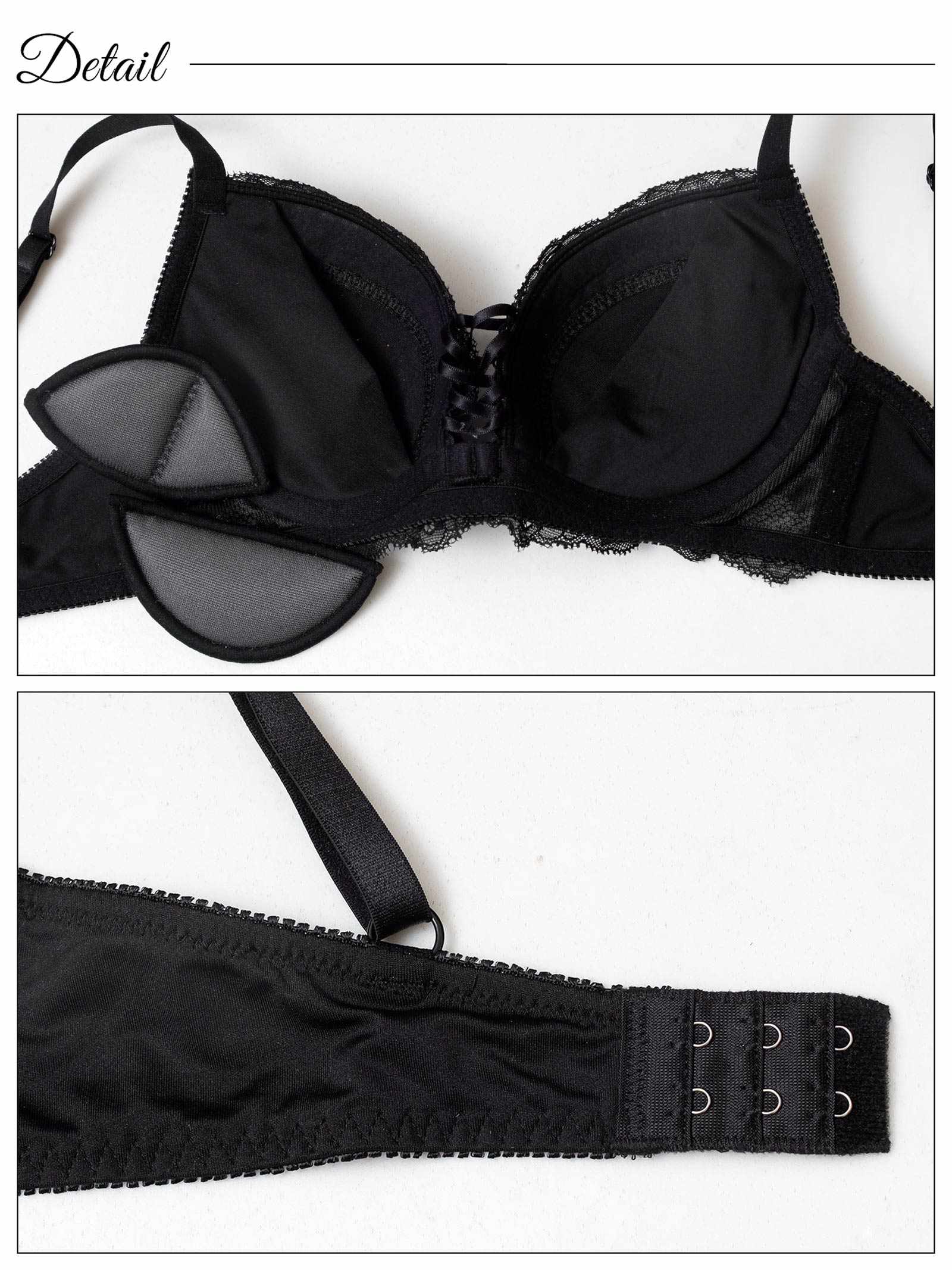 10/13新作!クラッシーレースアップブラジャー&フルバックショーツ
