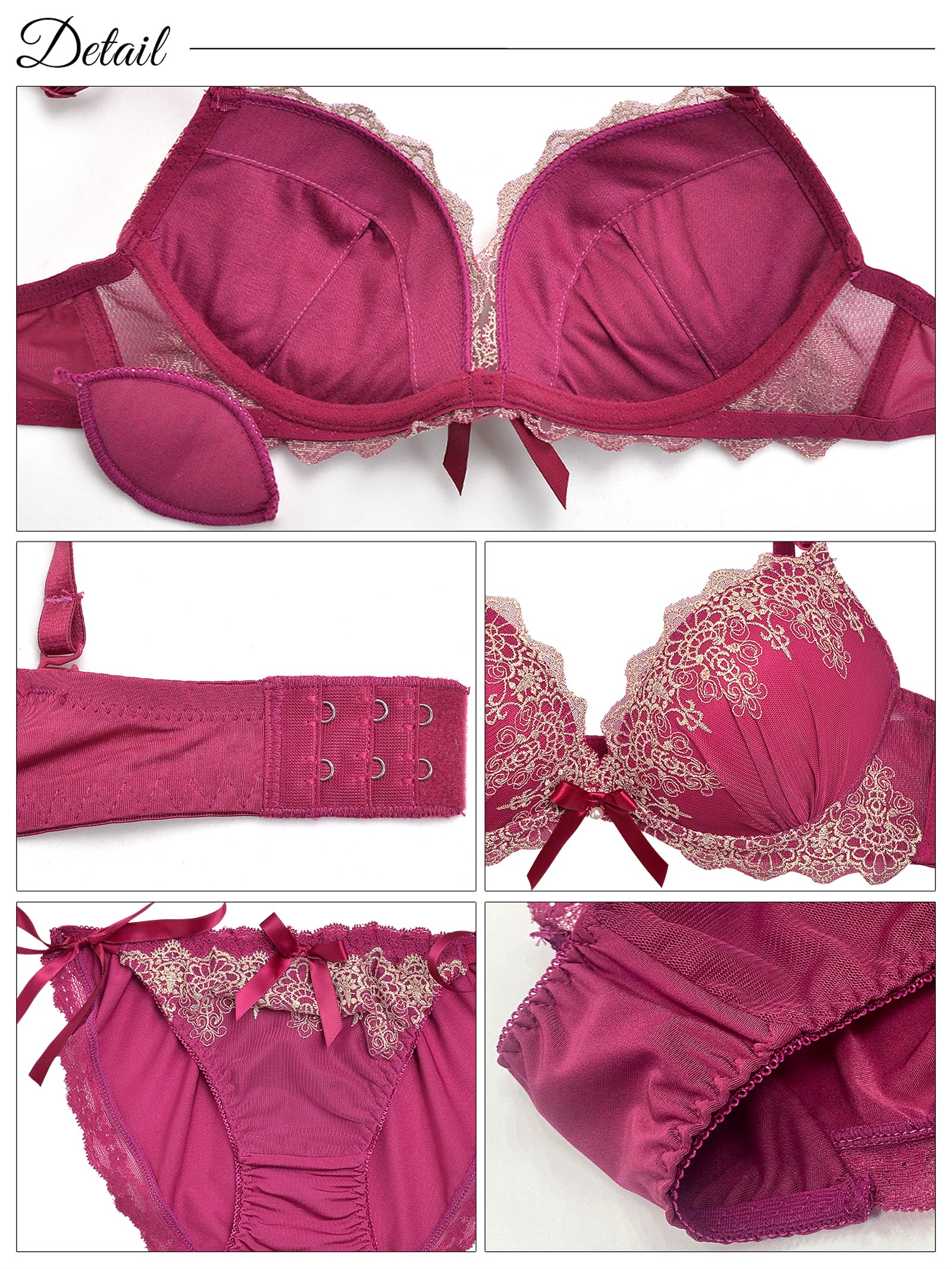 2/14再販!【三上悠亜着用】エレガントスカラップレースブラジャー&サイド紐フルバックショーツ - 【公式】247Lingerie