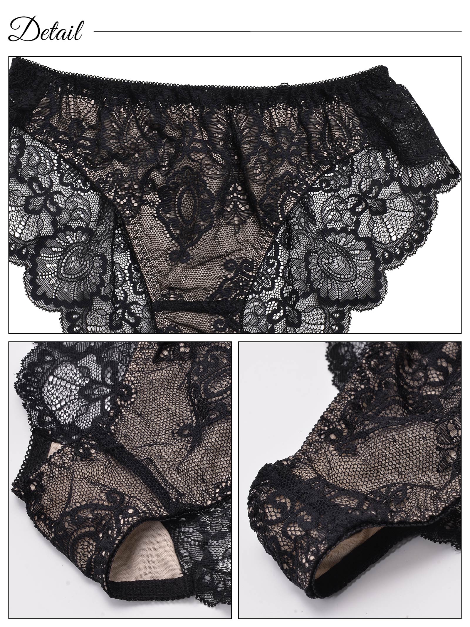 【EFサイズ】【3点セット】ヴィーナスヌーディブラジャー&バック透けフルバックショーツ&ハーフバックショーツ - 【公式】247Lingerie