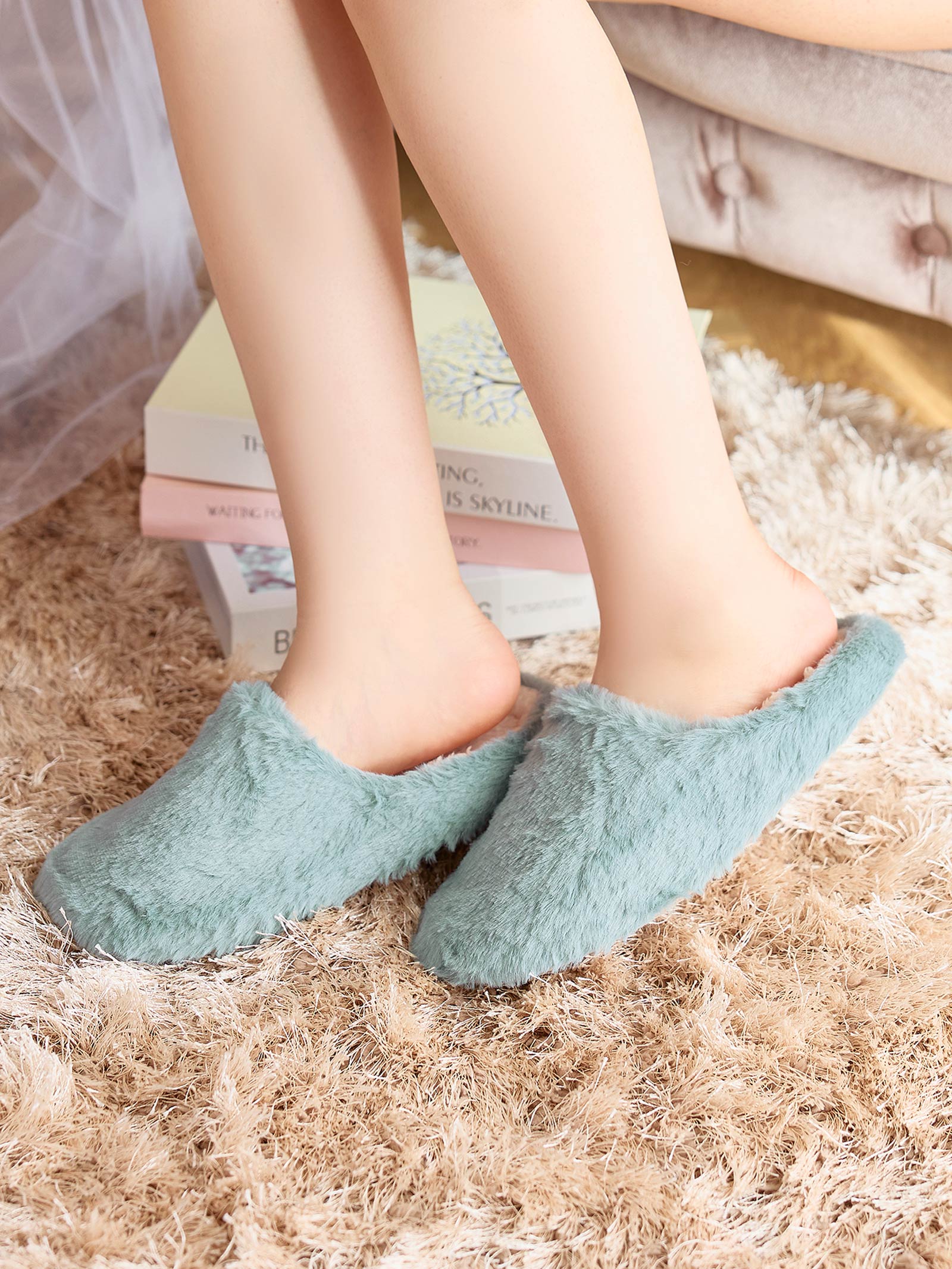 12/23新作!エコファールームシューズ