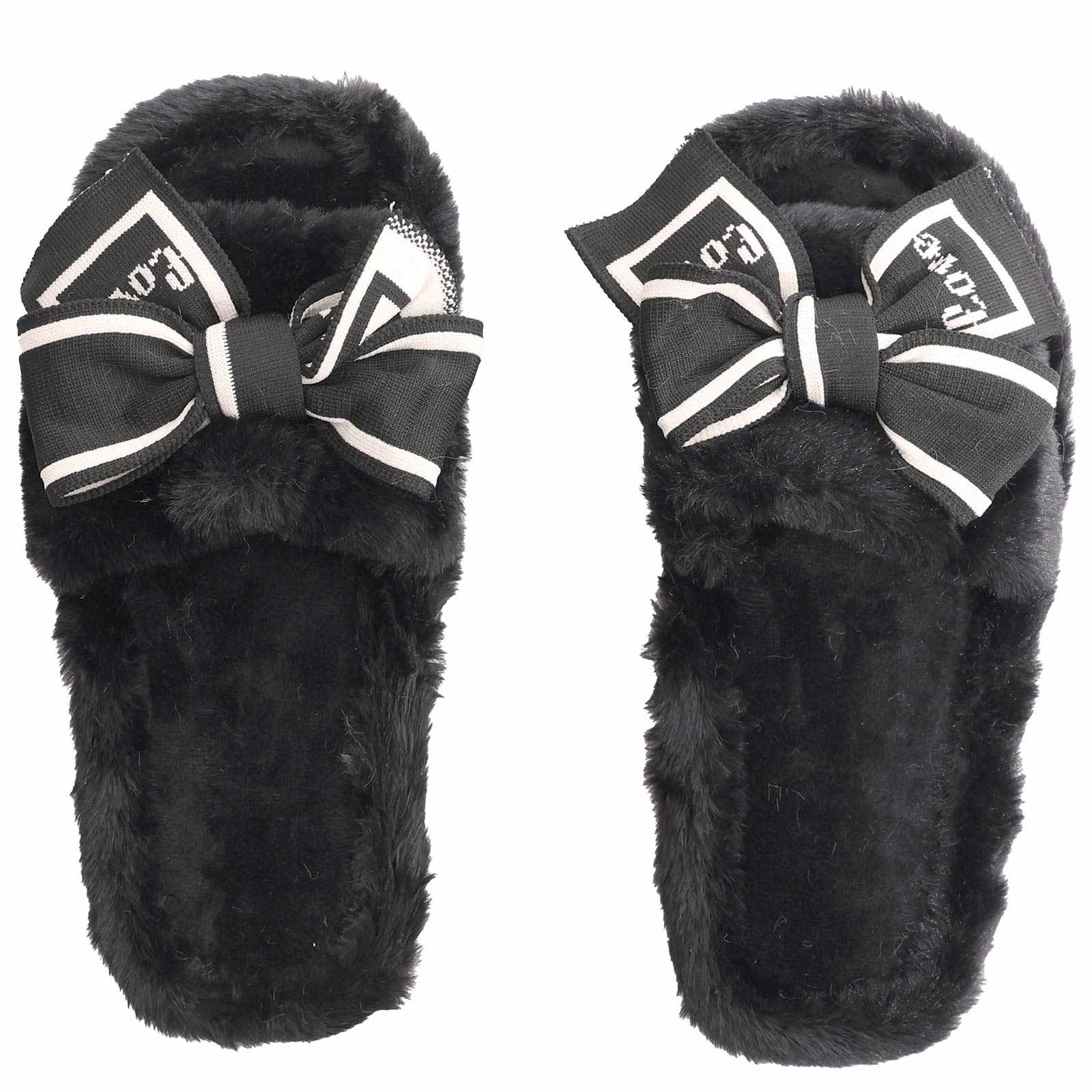 ラブリーリボンファールームスリッパ