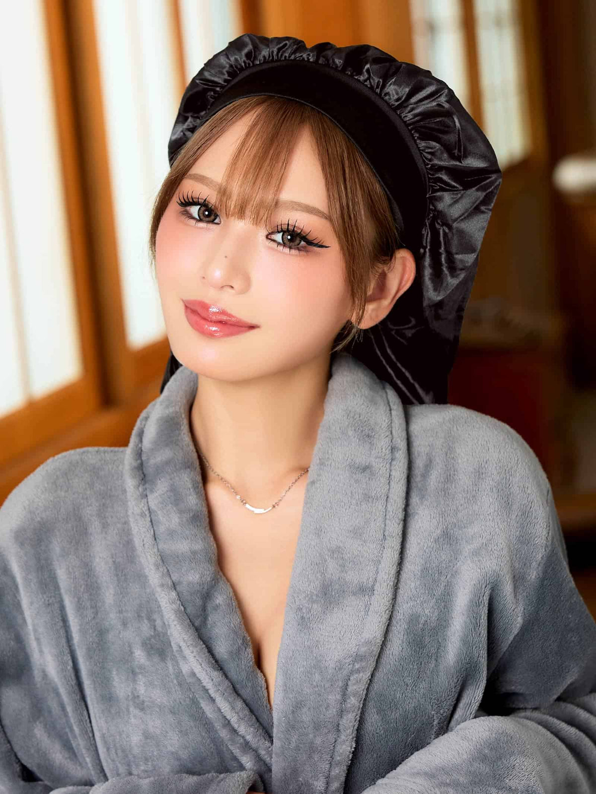 10/26新作!ロングリボンナイトキャップ