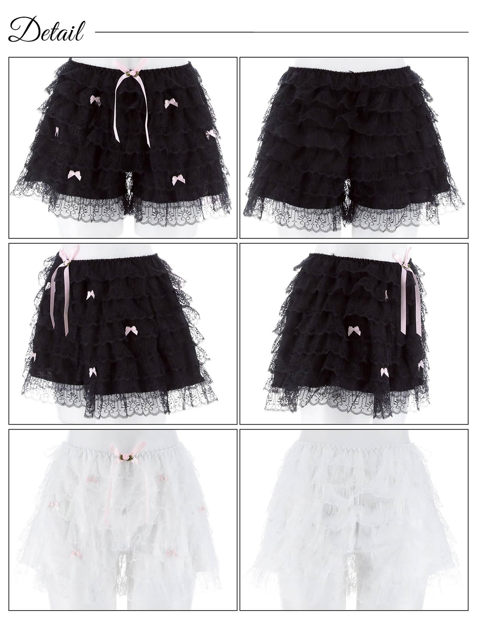11/5新作!キュートリボンティアードフリルペチパンツ