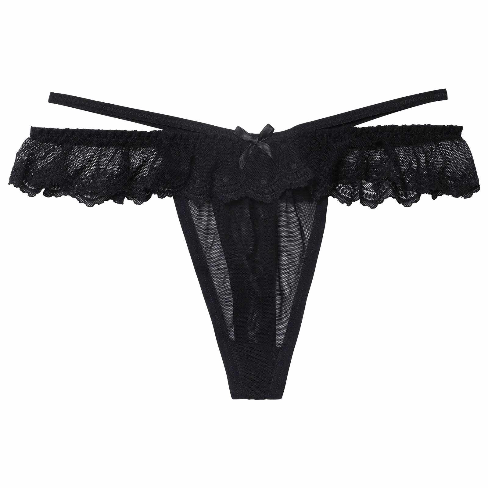11/26新作!シアーフリルレースコードTバックショーツ単品